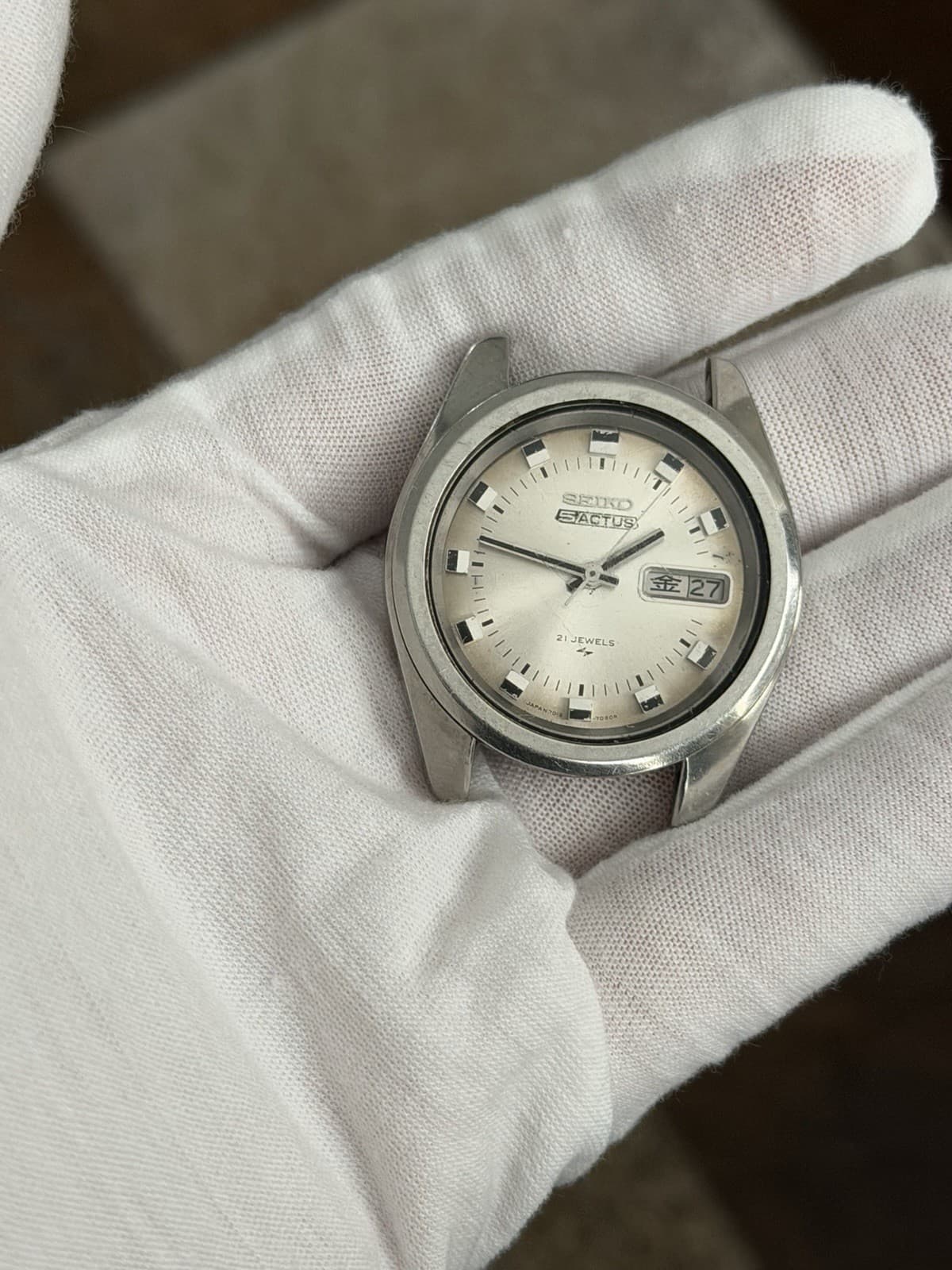 Rare Vintage Seiko 5 Actus 7019-7040 Men’s Automatic Dress Sports Watch JDM 60s