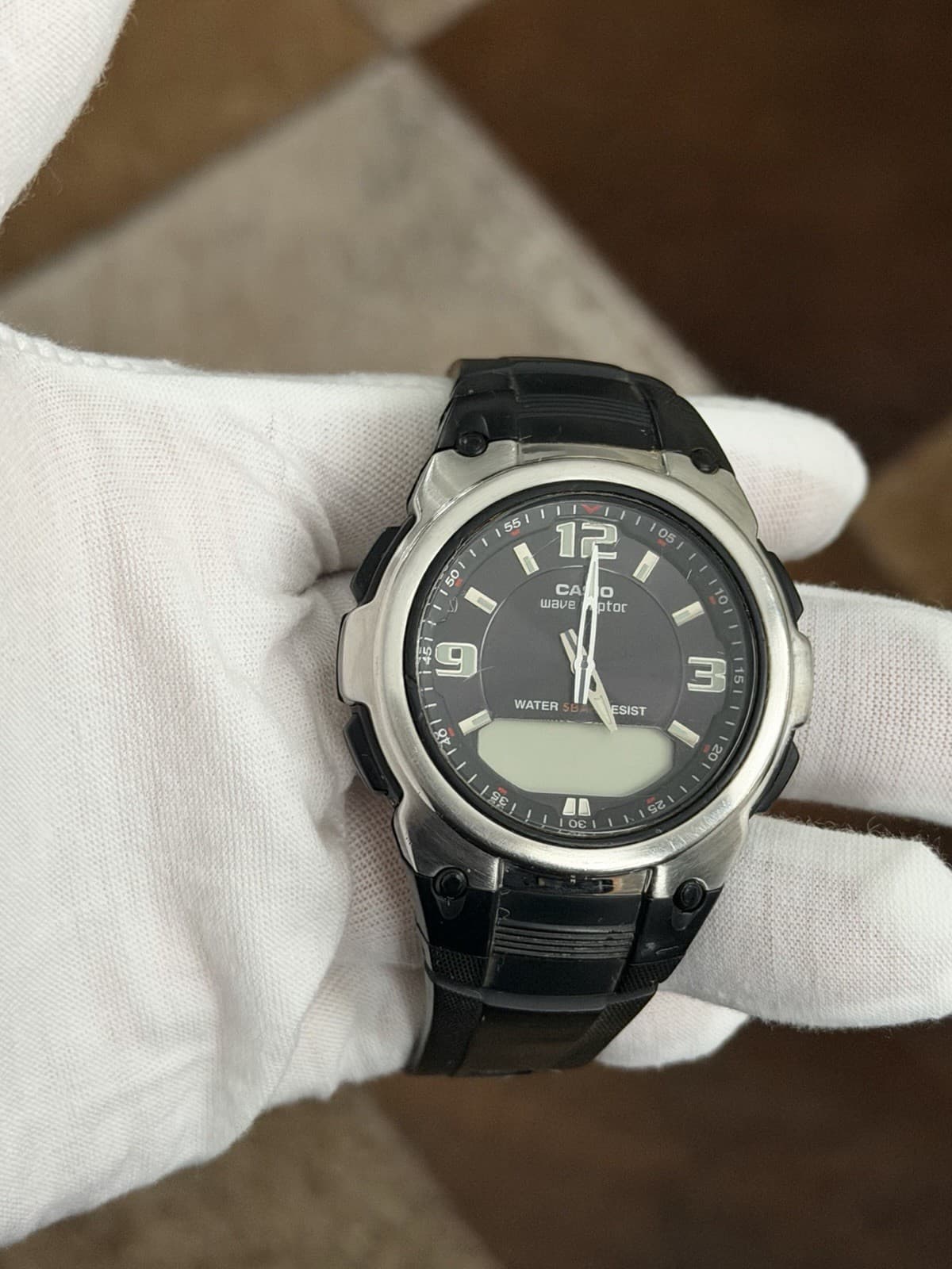 Rare Vintage Casio Wave Ceptor WVA-109HJ Men’s Ana-Digi Sports Watch JDM 1990s
