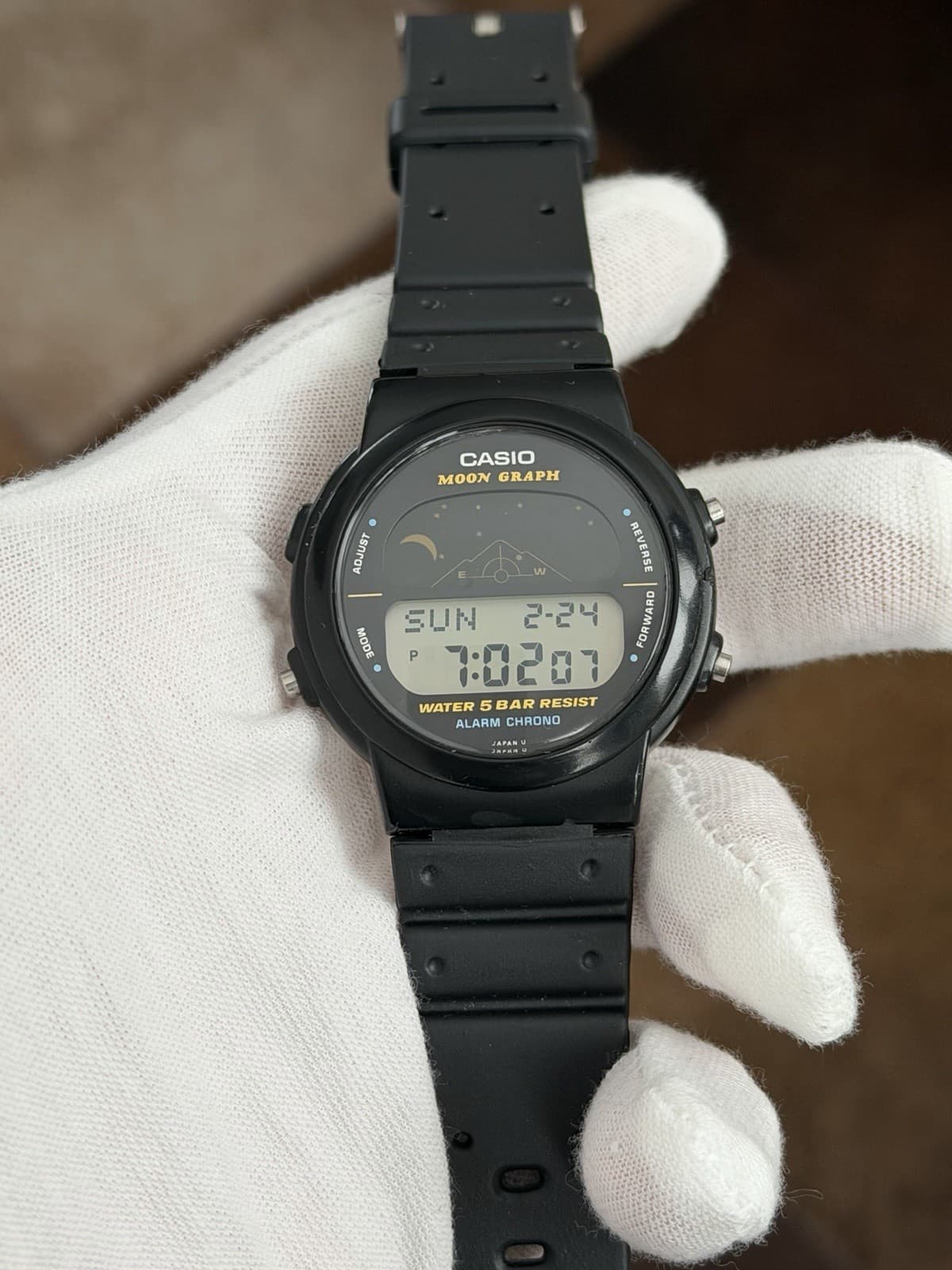 Rare Vintage Casio Moon Graph GMW-15 Men’s Digital Sports Watch JDM 1980s