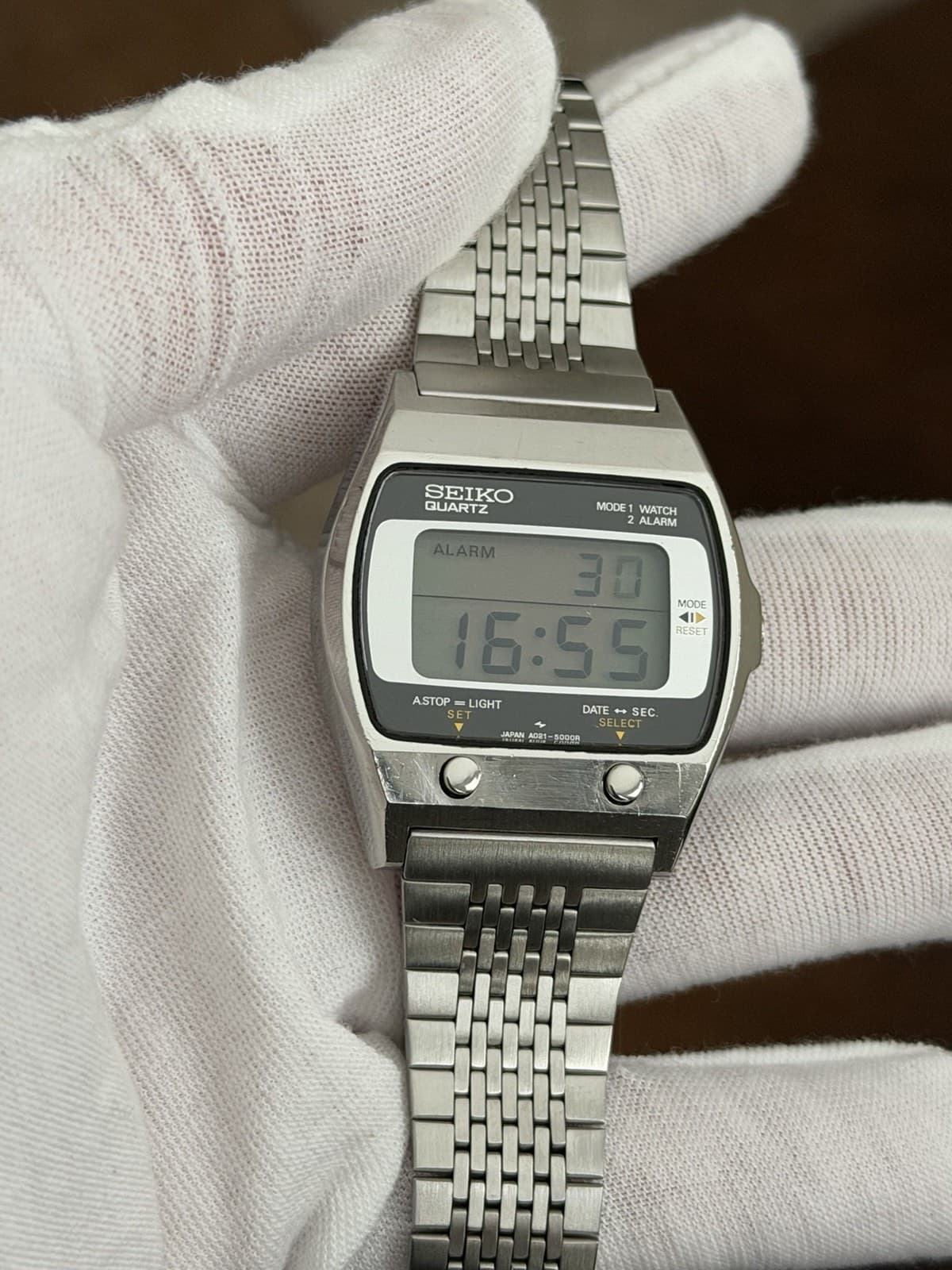 Rare Vintage Seiko Quartz A021-5000 Men’s Digital Sports Watch JDM 1970s