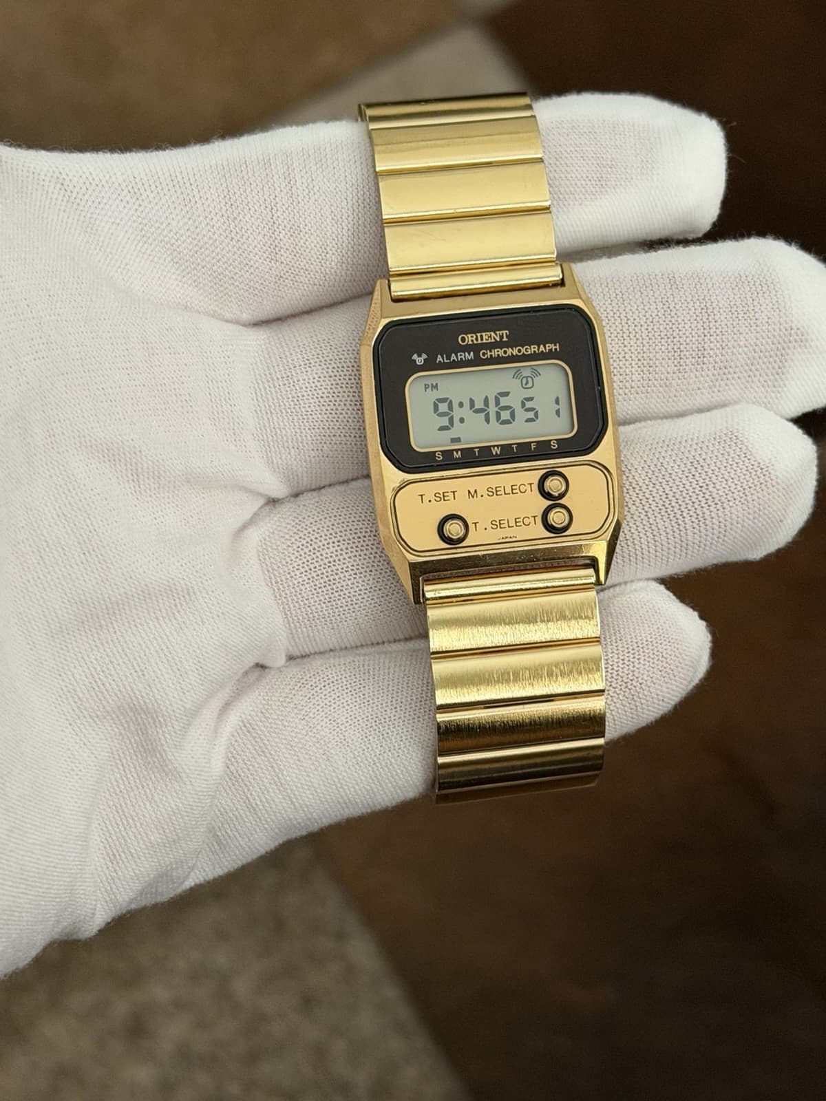 Rare Vintage Orient Alarm Chronograph Men’s Digital Sports Watch 810502-40 JDM