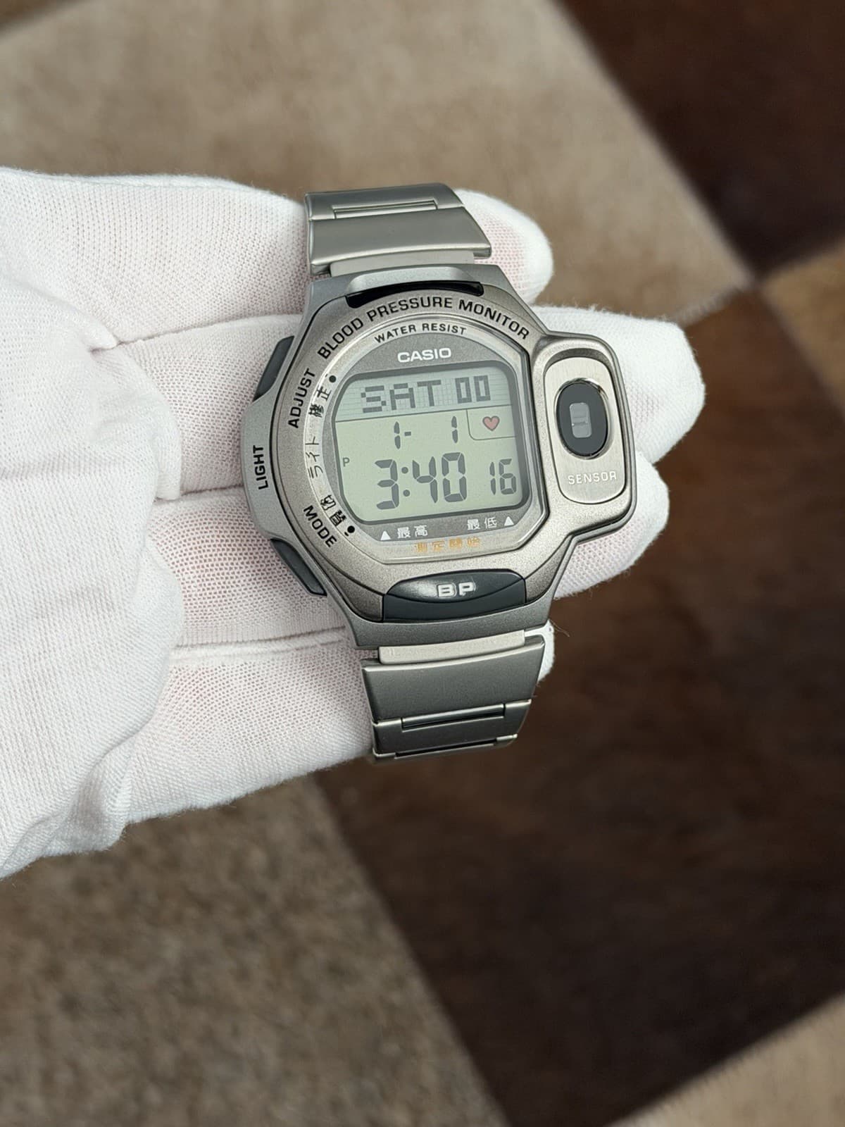 Rare Vintage Casio BP-1B Blood Pressure Monitor Men’s Digital Sports Watch JDM