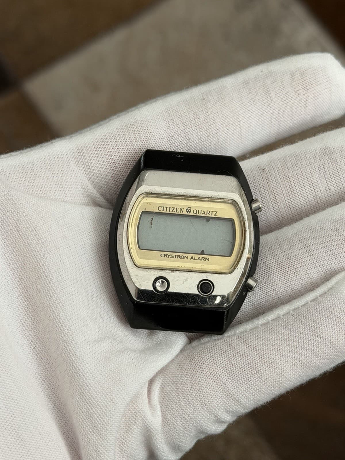 Citizen Quartz Crystron Alarm 50-2057 Men’s Vintage Digital Sports Watch JDM 70s