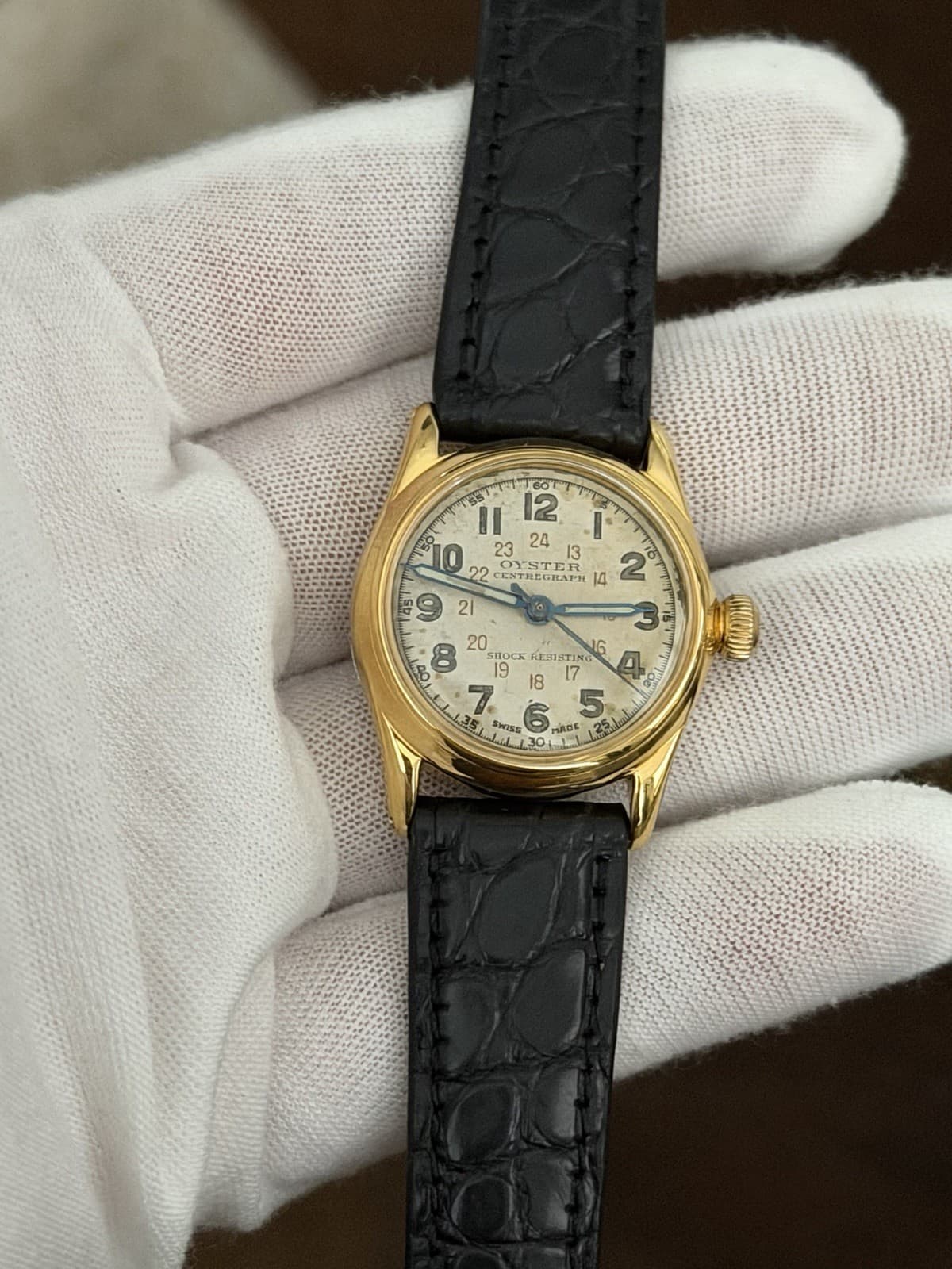 Vintage Rolex Oyster Centregraph WW2 Men’s Military Watch