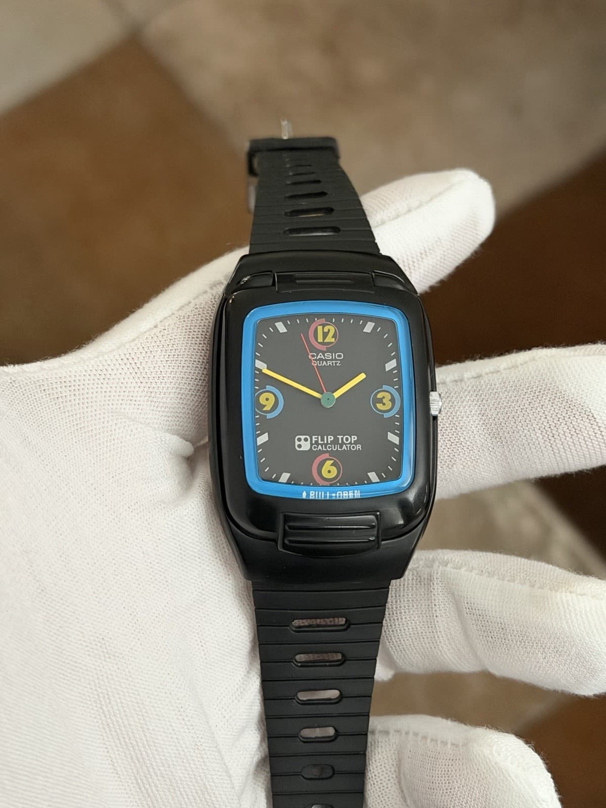 Casio FTP-11 Flip Top Calculator Ana-Digi Vintage Watch JDM 1980s Module 760