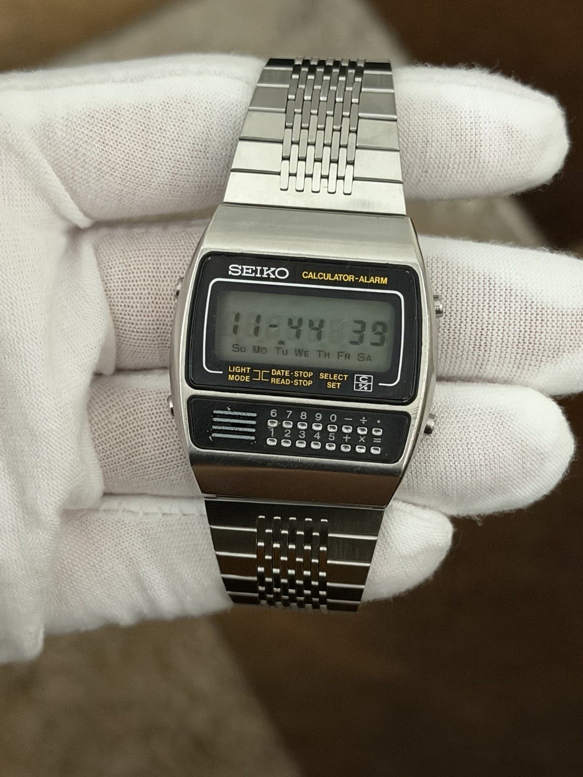 Rare Vintage Seiko Calculator Alarm C359-5000 Men’s Digital Watch JDM 1970s