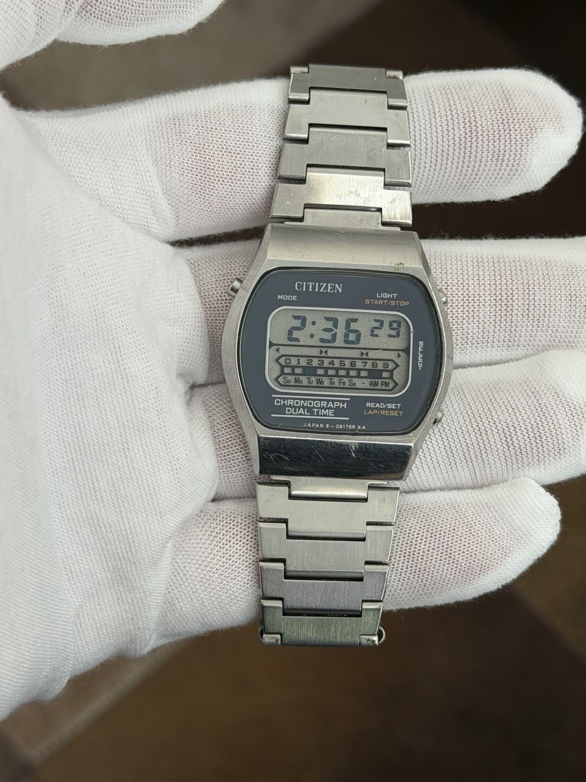 Citizen Chronograph Dual Time Men’s Vintage Digital Sports Watch JDM 1970s