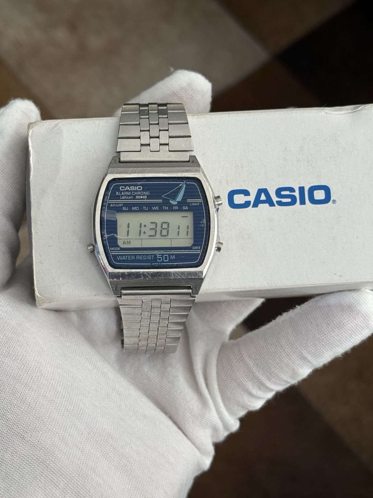 Casio Sailboat W-61 Men’s Vintage Digital Sports Watch Module 81 JDM 1980s
