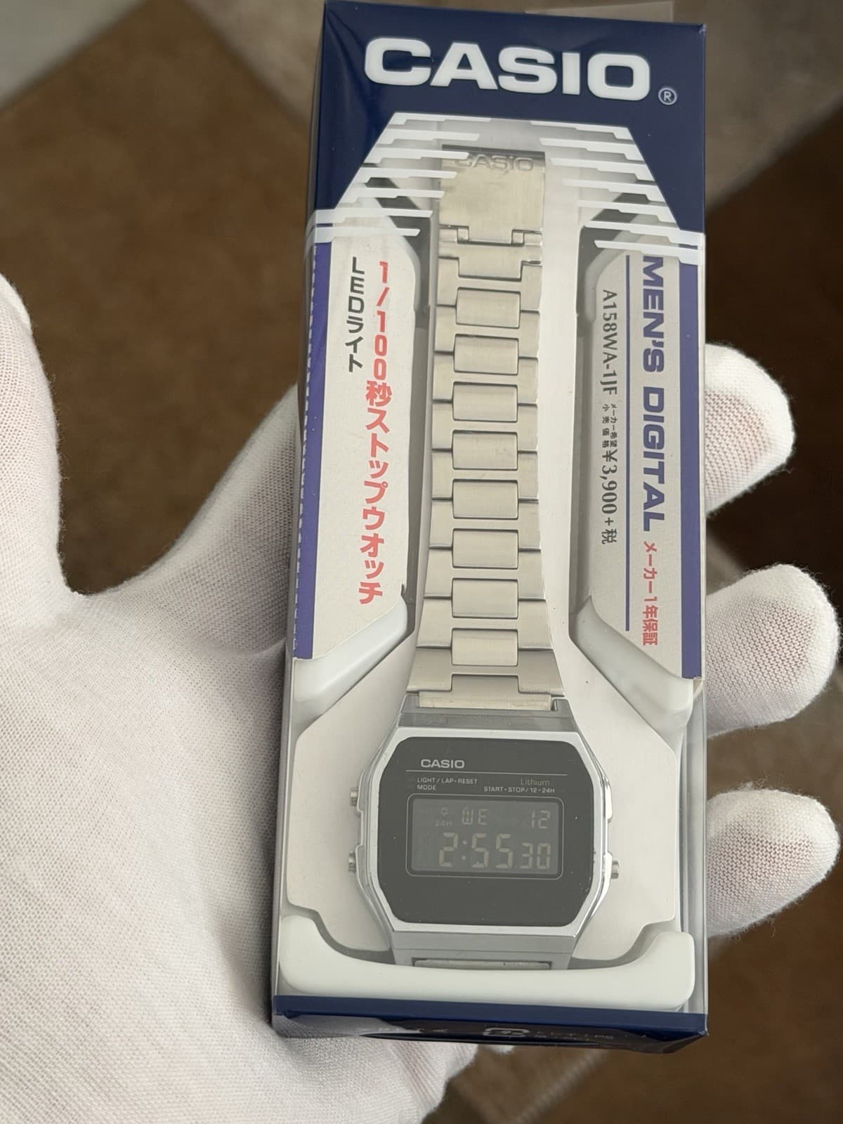 NOS Casio Alarm Chrono A158W Vintage Digital Sports Watch JDM 1990s Module 593