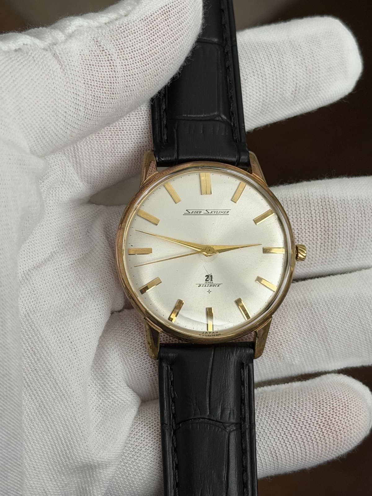 Seiko Skyliner J15006E Men’s Vintage Seikosha 21J Classic Dress Watch JDM 1960s