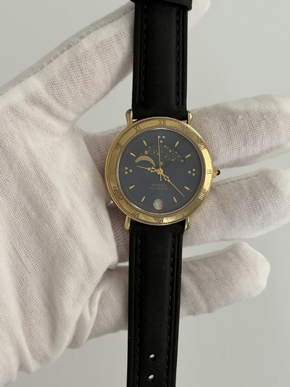 Casio Sting STN-261 Moon Phase Men’s Vintage Classic Dress Watch JDM 1980s