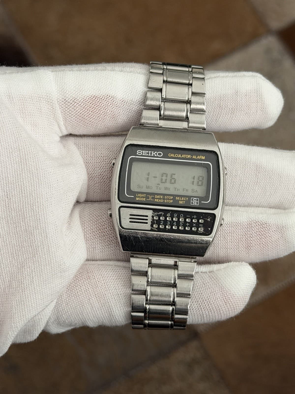 Rare Vintage Seiko Calculator Alarm C359-5000 Men’s Digital Watch JDM 1970s