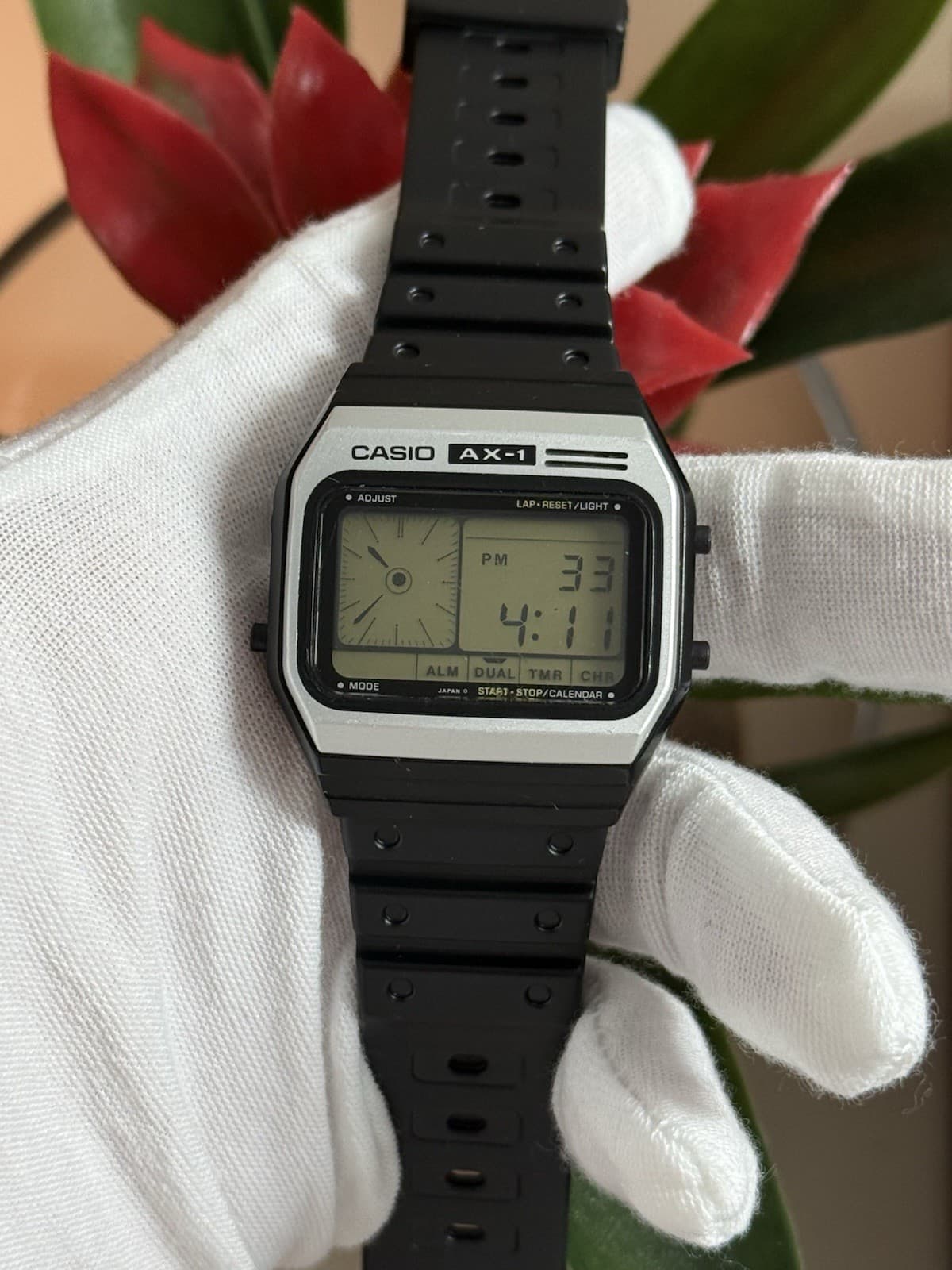 Rare Vintage Casio AX-1 Men’s Digital Calendar Melody Watch Module 118 JDM 1980s - Image 1