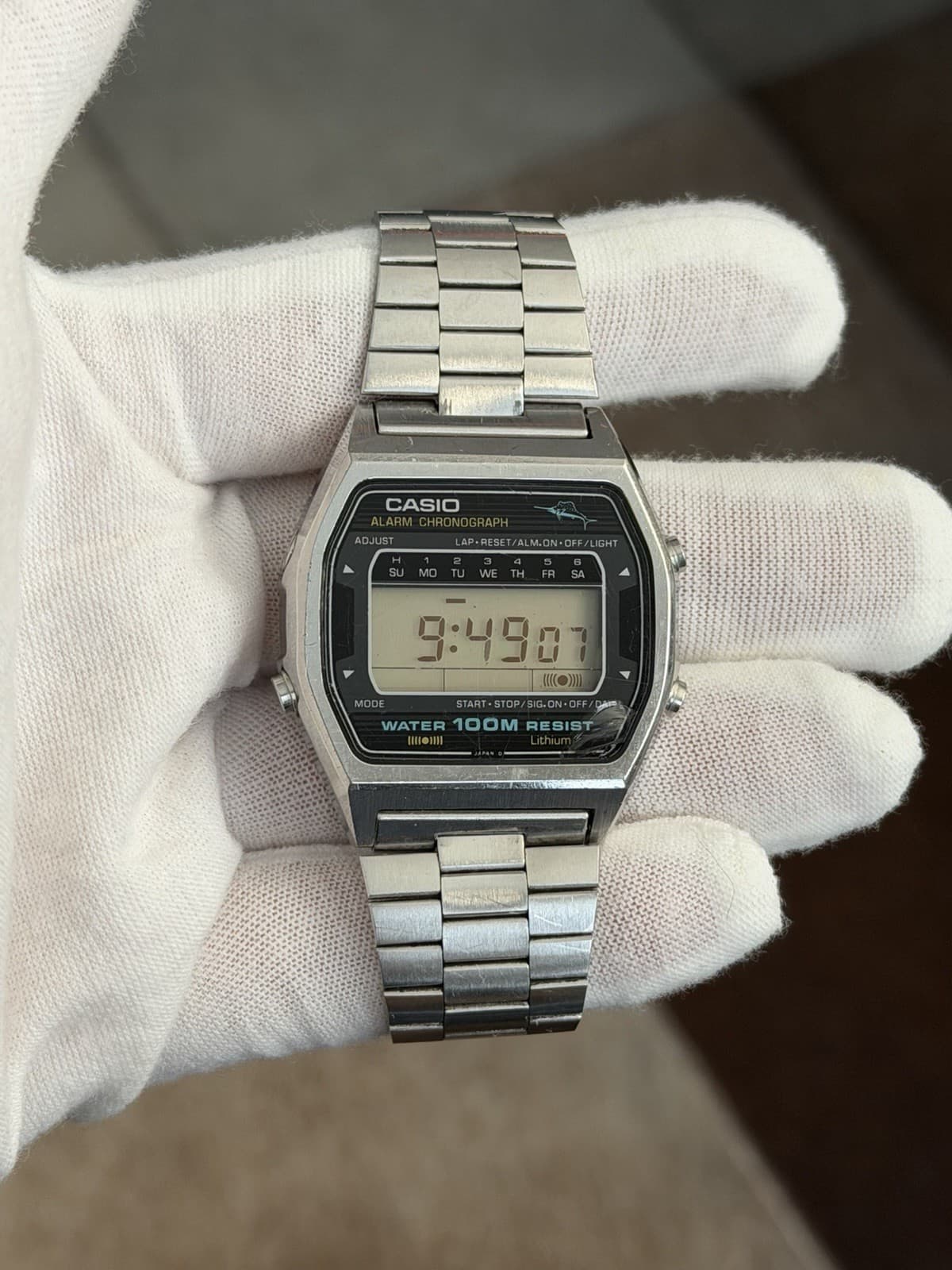 Rare Vintage Casio Marlin W-550 Men’s Digital Sports Watch JDM 1980s Module 81 - Image 1