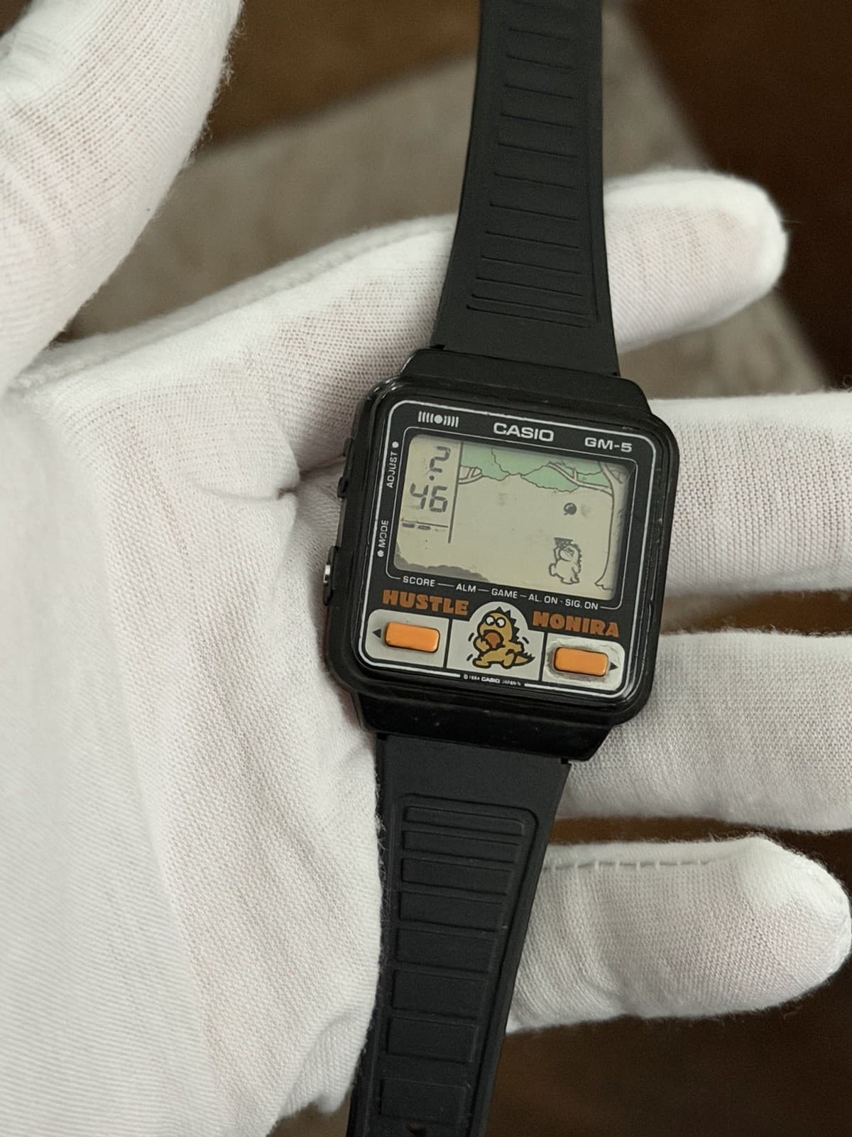 Casio Hustle Monira GM-5 Vintage Digital Game Watch Module 479 JDM 1980s