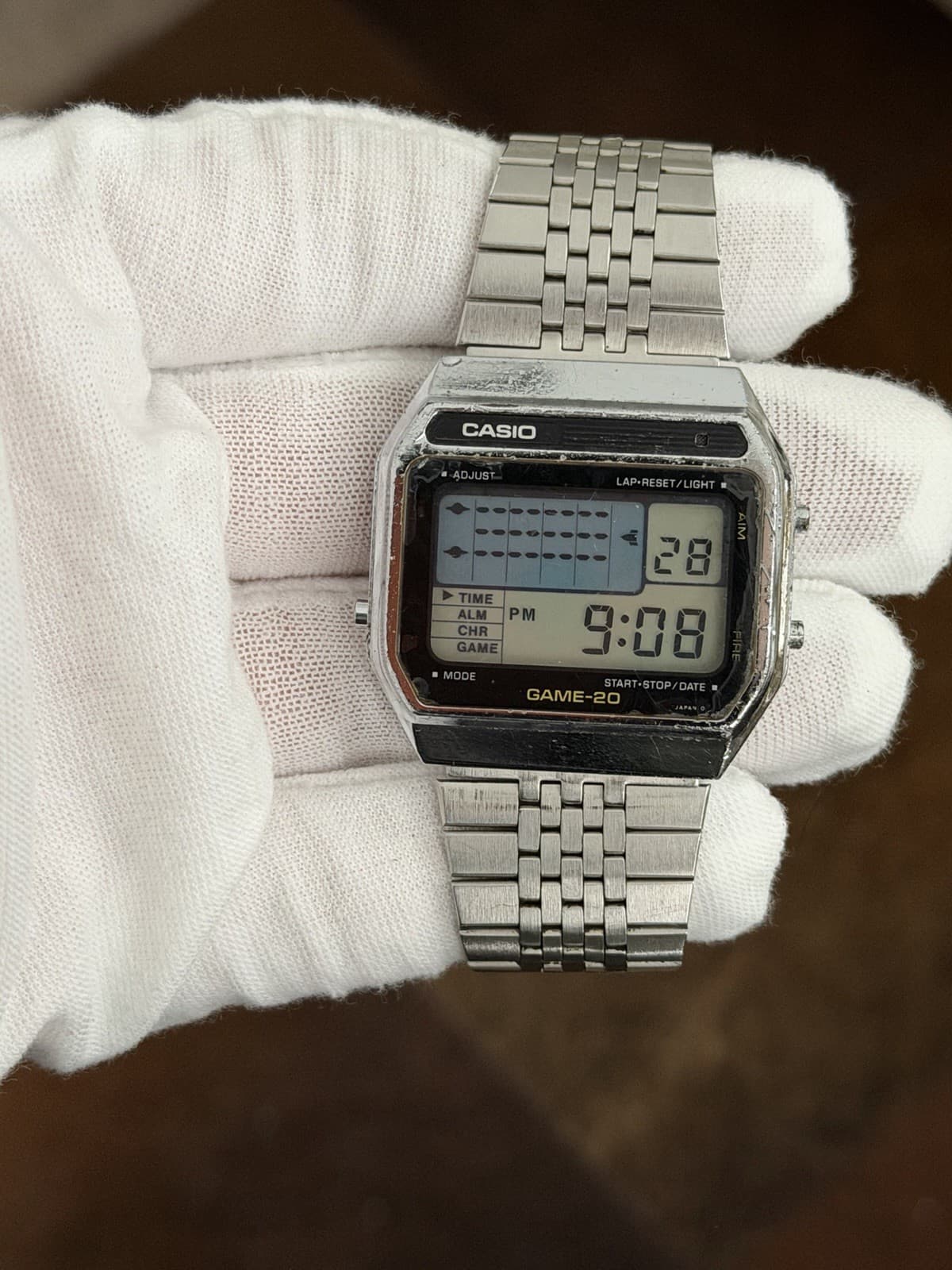 Rare Vintage Casio GAME-20 GM-20 Men’s Digital Game Watch JDM 1980s Module 165 - Image 1