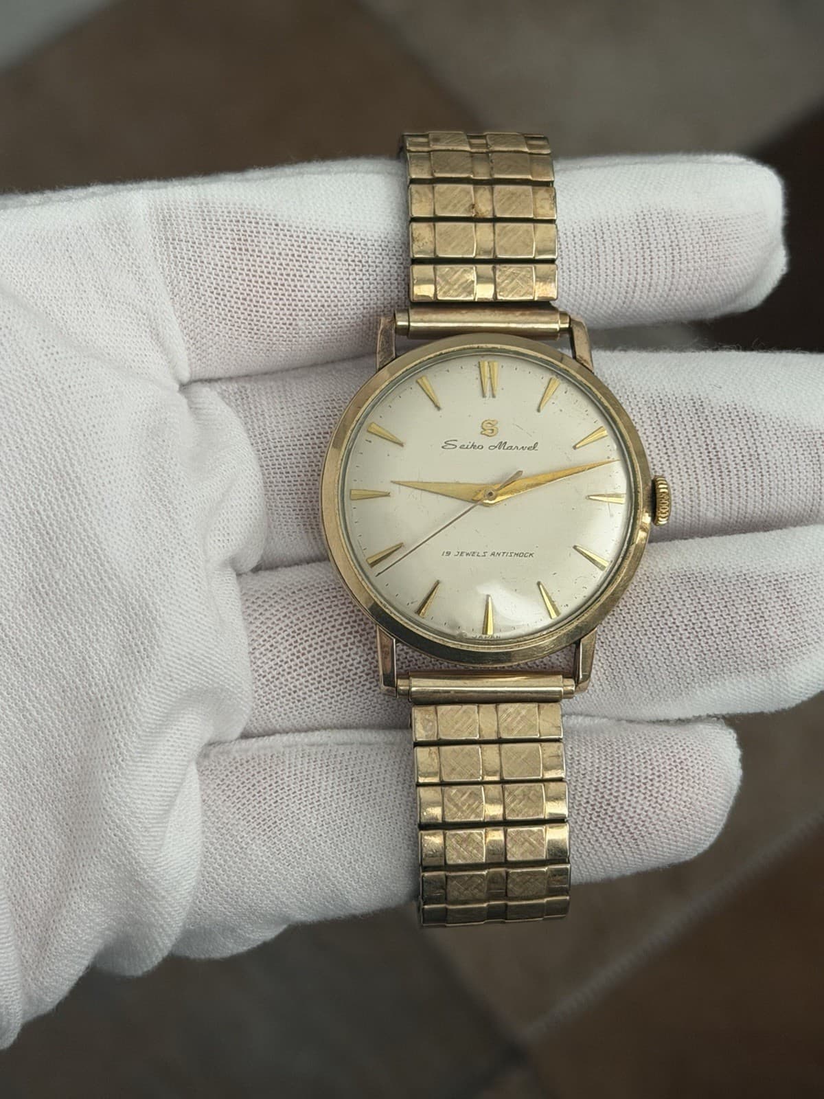 Rare Vintage Seiko Marvel 14029 Seikosha 19J Men’s Classic Dress Watch JDM 1950s