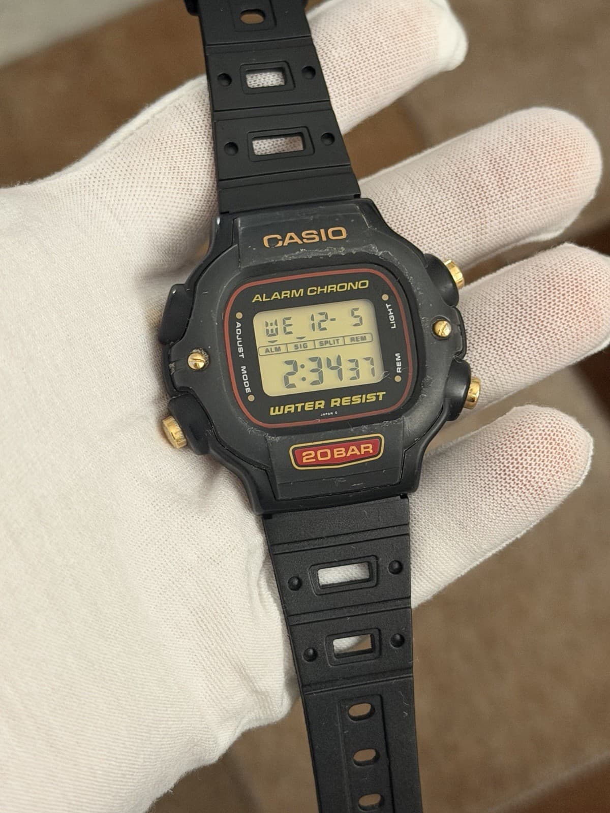Rare Vintage Casio DW-340 Men’s Digital Diver Sports Watch JDM 1990s Module 1000 - Image 1