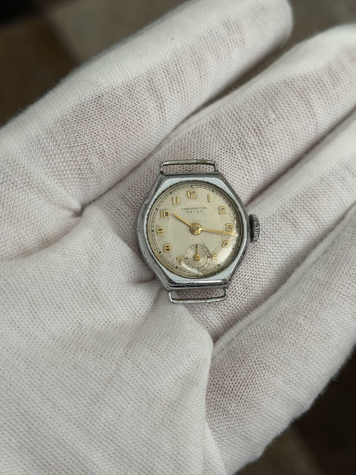 Rare Vintage Seiko Chronometer 8028 Seikosha Classic Dress Sports Watch JDM 50s