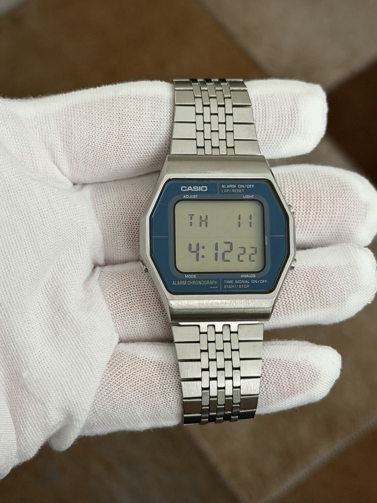 Rare Vintage Casio A202 “Blue Thunder” Men’s Digital Sports Watch JDM 1980s - Image 1