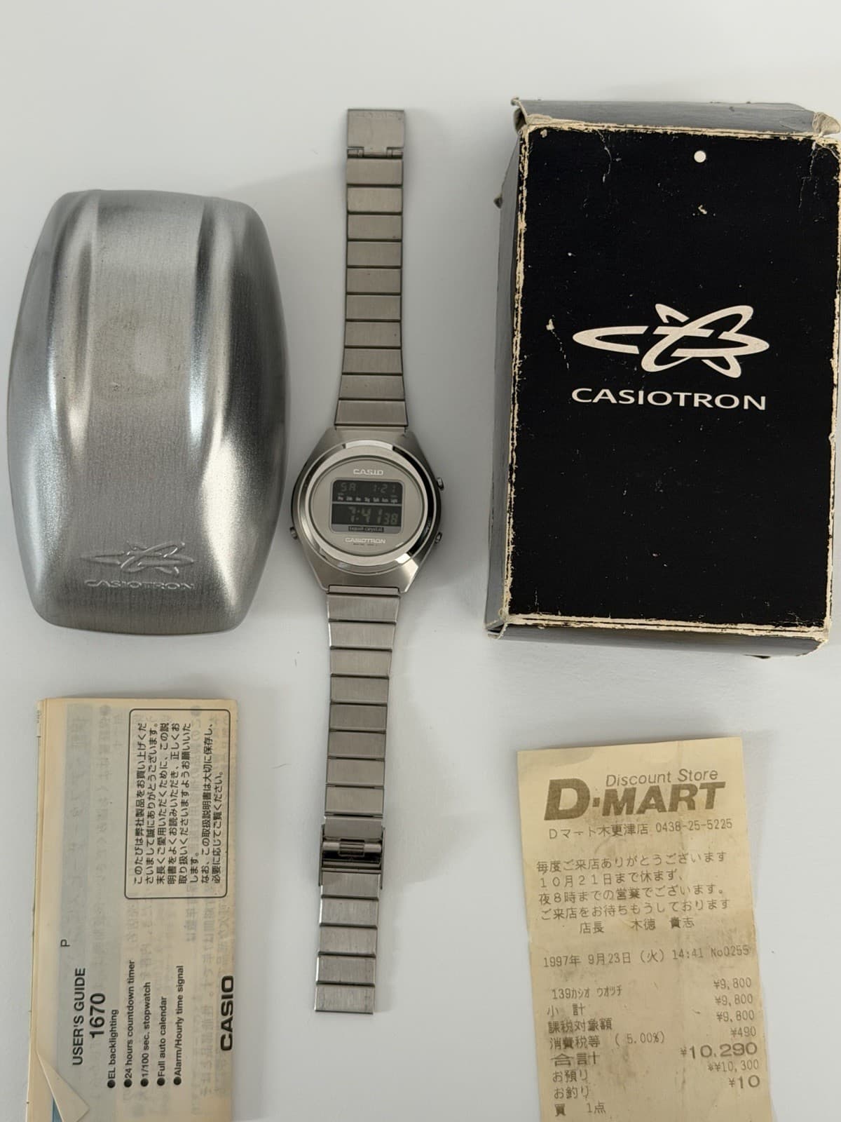 Casio Casiotron TRN-120 Men’s Vintage Digital Sports Watch Module 1670 JDM 1990s