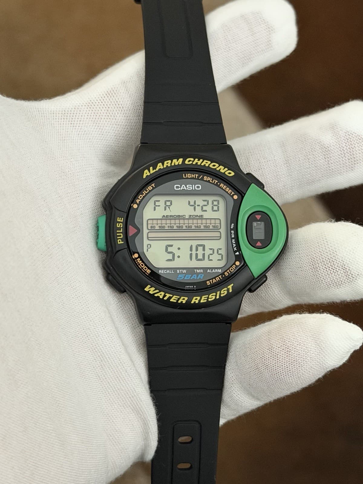 Rare Vintage Casio JP-200W Aerobic Pulse Monitor Men’s Digital Sports Watch JDM - Image 1