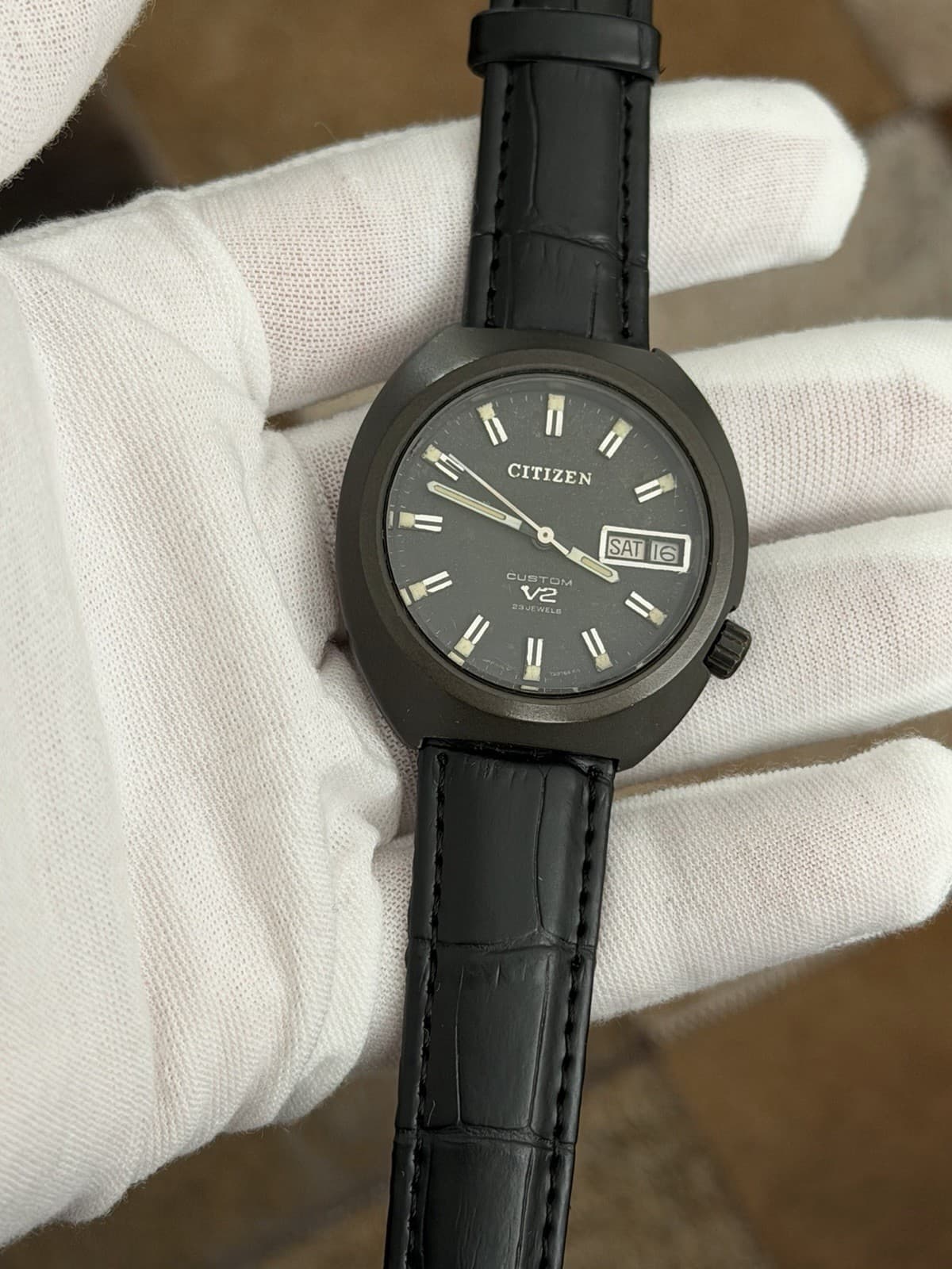 Rare Vintage Citizen Custom V2 Men’s 23J Automatic Dress Sports Watch JDM 1960s