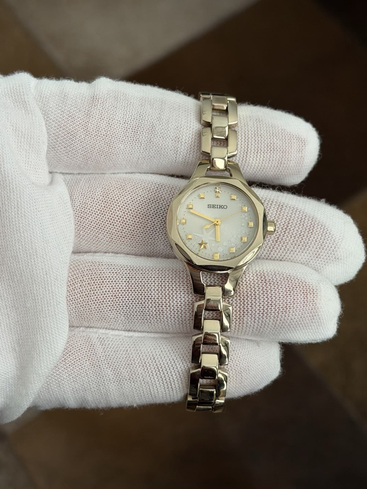 Rare Seiko V117-0AW0 Solar Radio Ladies Limited Edition Dress Watch JDM 1990s - Image 1