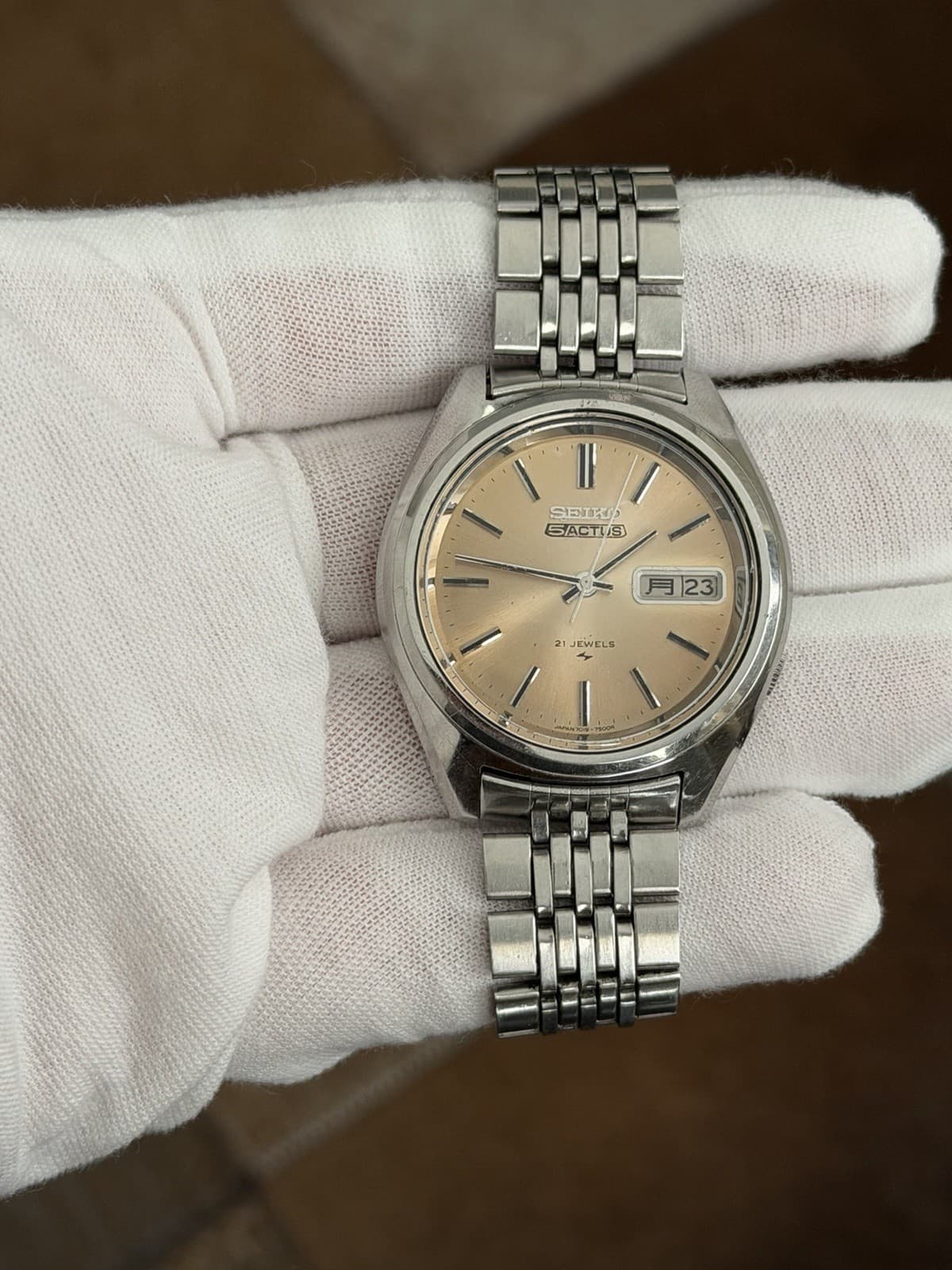 Rare Vintage Seiko 5 Actus 7019-7060 Men’s Automatic Dress Sports Watch JDM 70s