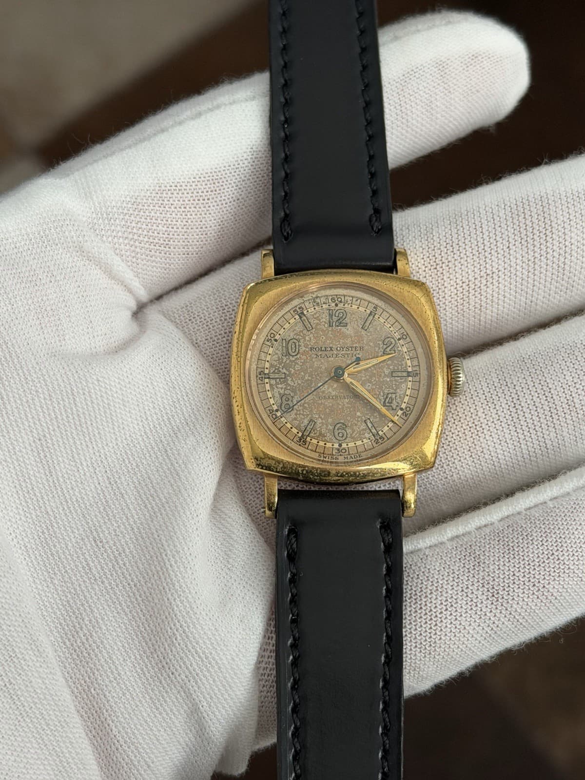 Vintage Rolex Oyster Majestic WW2 R.A.F. Men’s Cushion Case Military Watch - Image 1