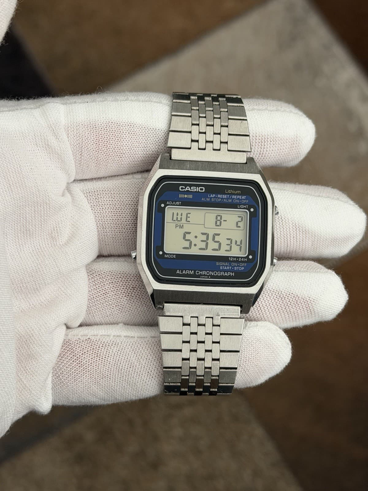 Rare Vintage Casio A254 Men’s Alarm Chronograph Digital Sports Watch JDM 1980s