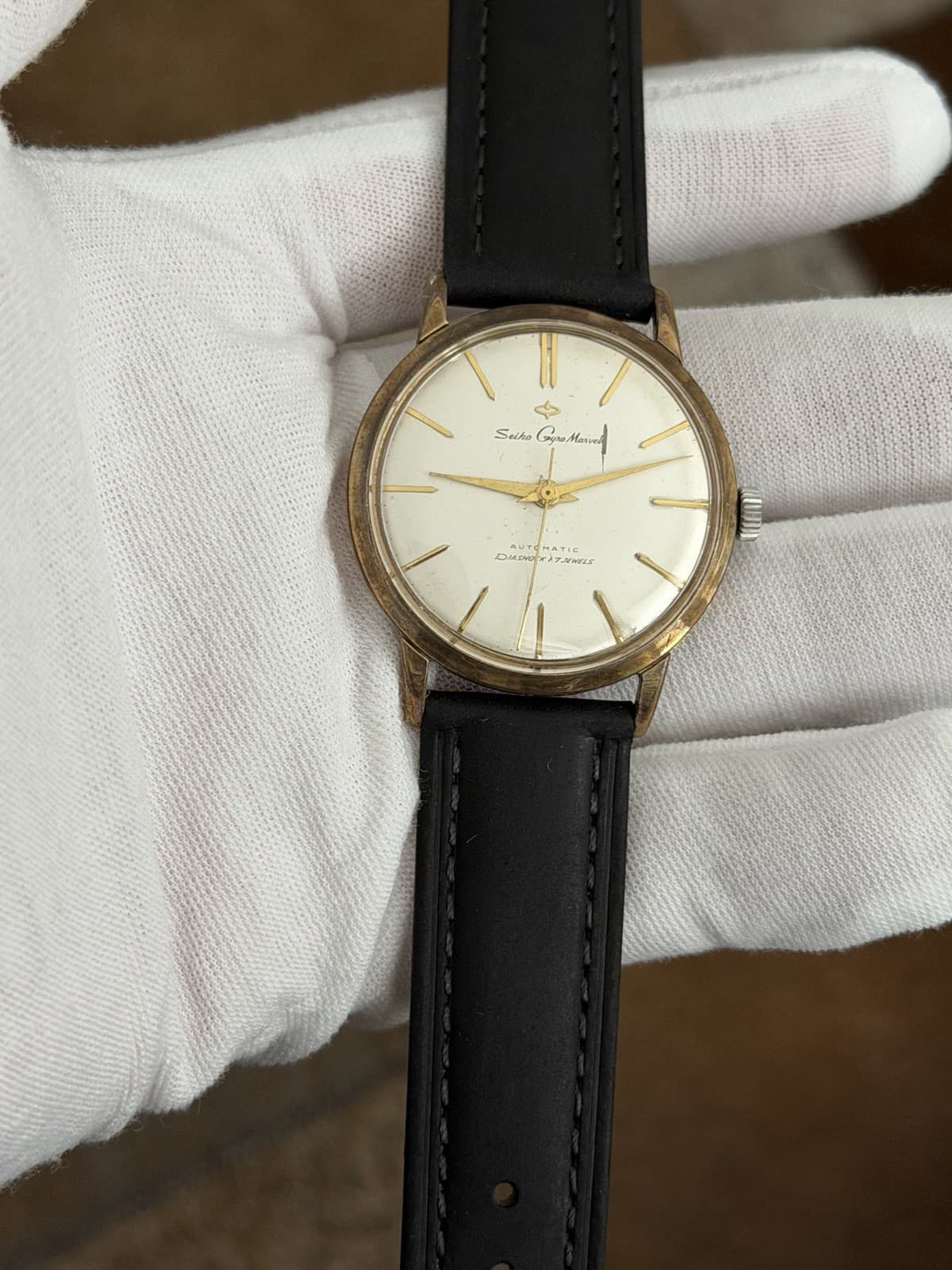 Rare Vintage Seiko Gyro Marvel J14051 Men’s 17J Classic Dress Watch JDM 1960s