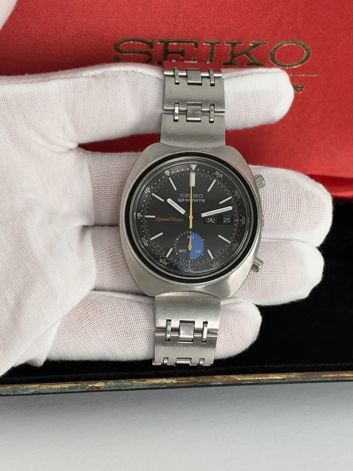 Seiko 5 Sports Speedtimer 6139-7020 Men’s Vintage Chronograph Watch JDM 1970s