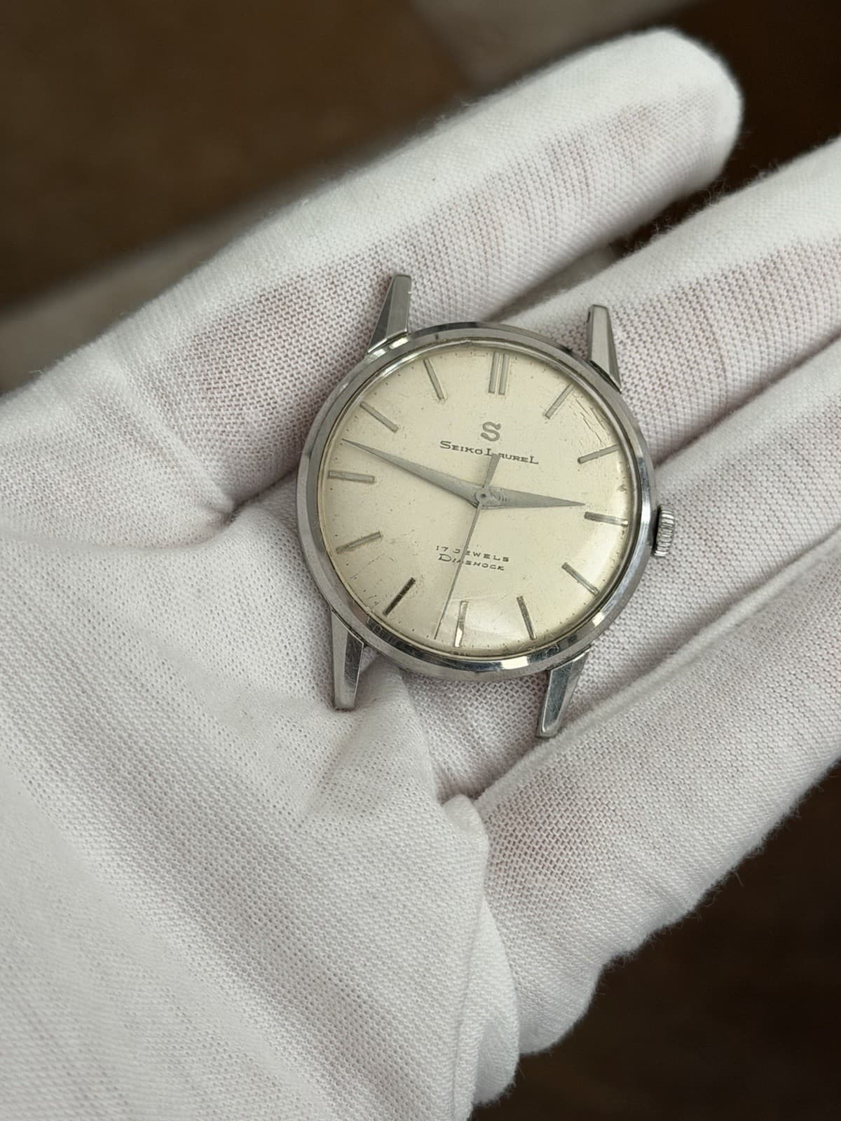 Rare Vintage Seiko Laurel 14046 Seikosha 17J Men’s Classic Dress Watch JDM 1950s