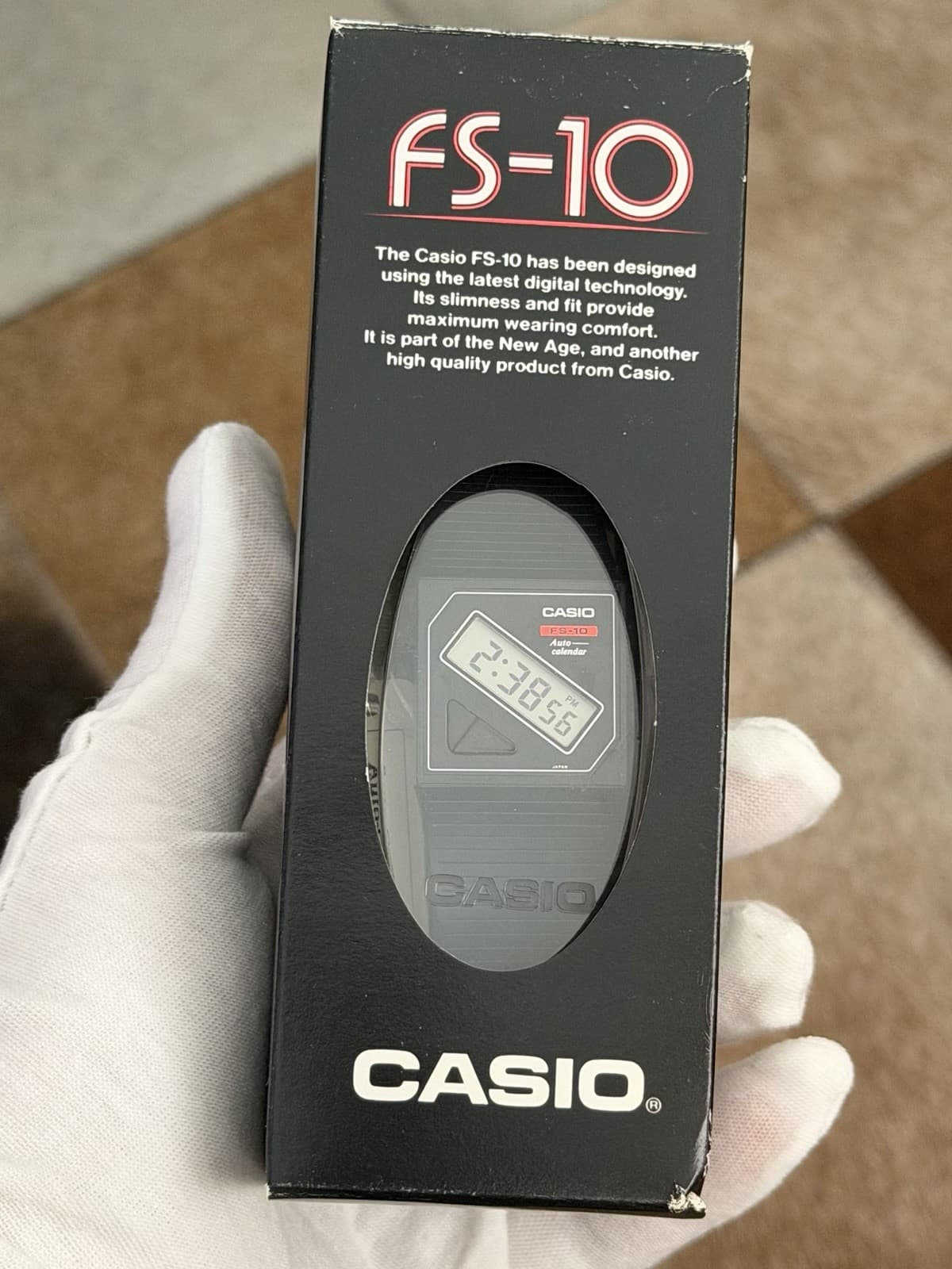 NOS Rare Vintage Casio FS-10 Men’s Digital Sports Film Watch Module 465 JDM 80s - Image 1