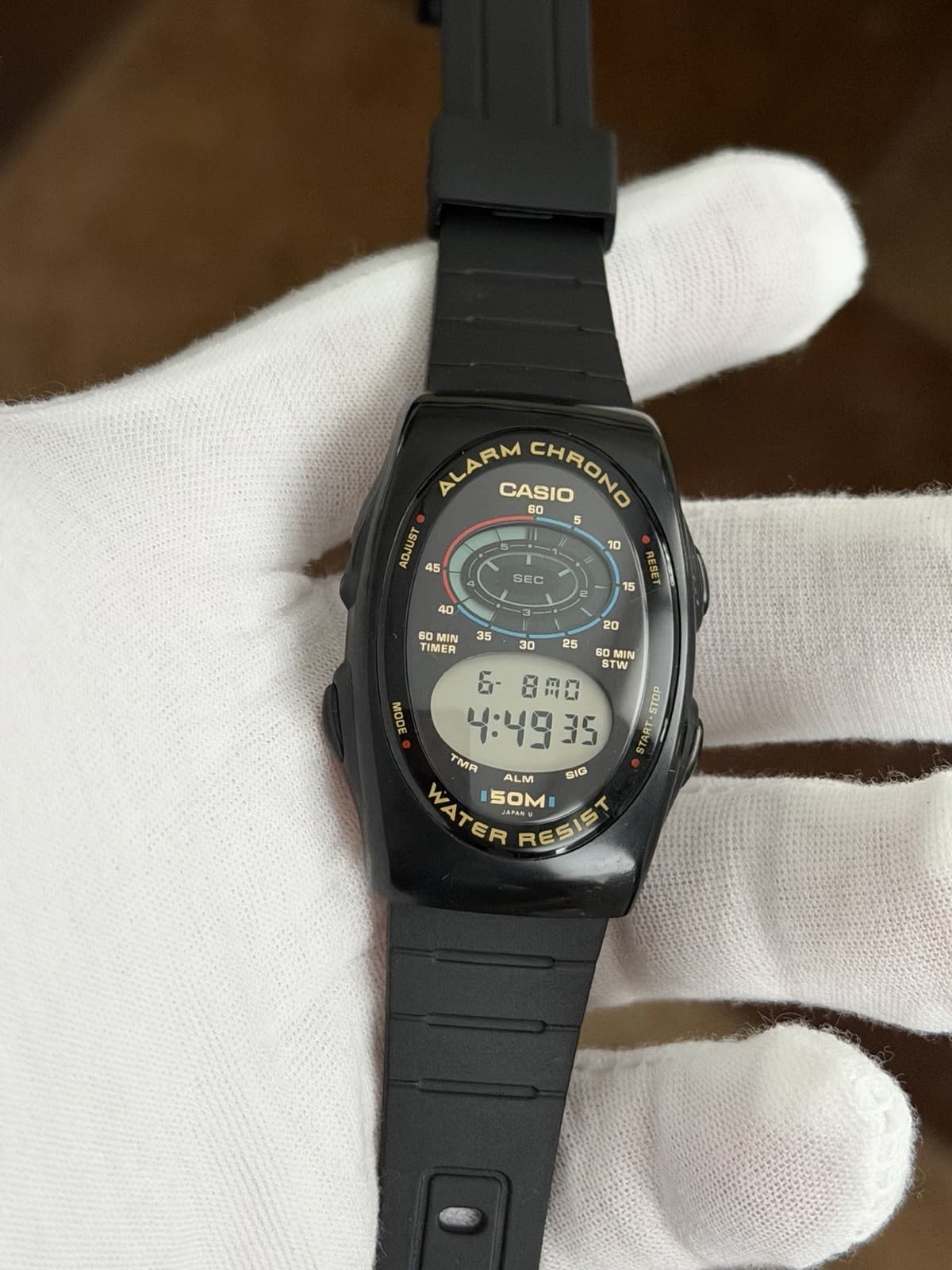 Rare Vintage Casio W-90 Men’s Digital Sports Watch Module 864 JDM 1980s - Image 1