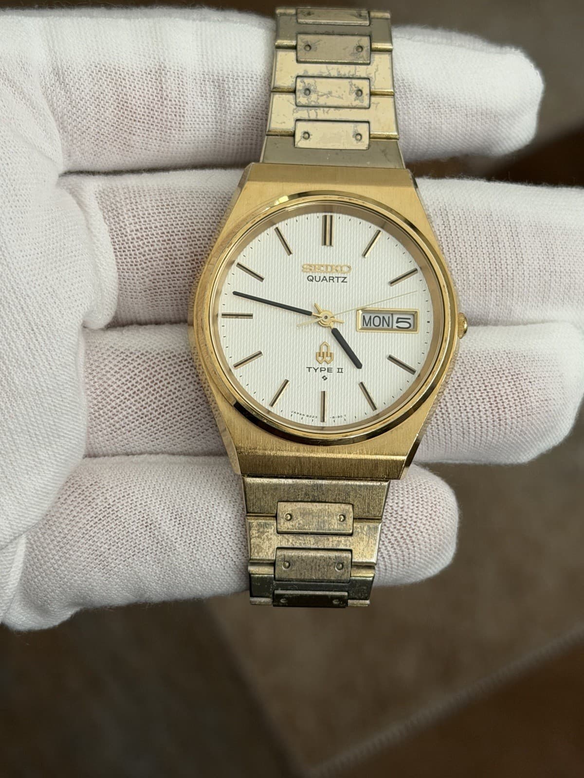 Rare Vintage Seiko Quartz Type II 8223-8090 Men’s Classic Dress Watch JDM 1970s