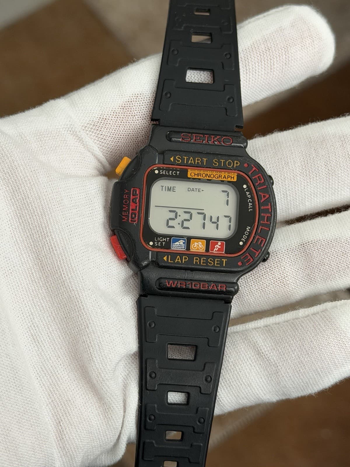 Rare Vintage Seiko Triathlete S600-5000 Men’s Digital Sports Watch JDM 1980s