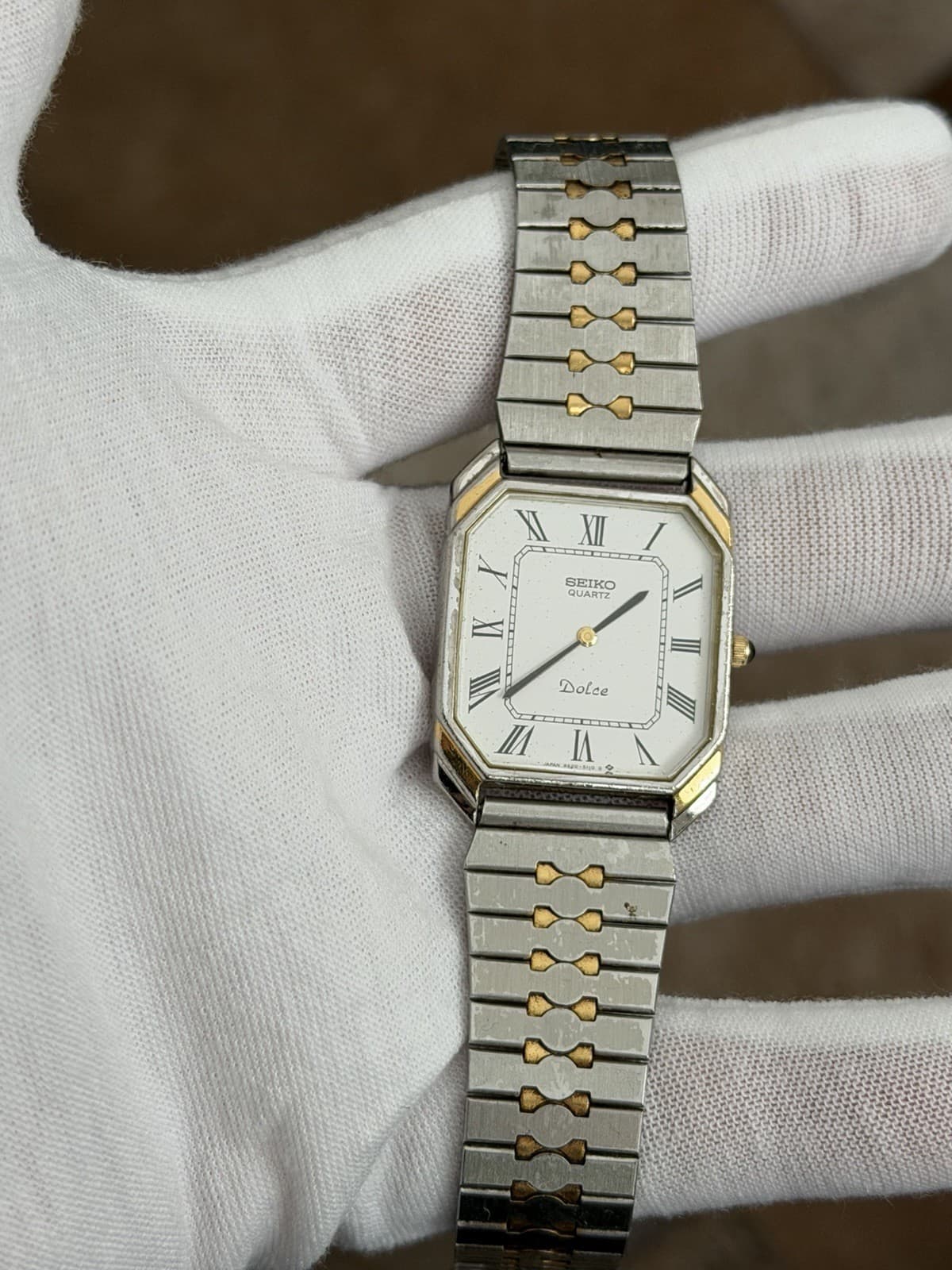 Rare Vintage Seiko Dolce 9520-5110 Men’s Quartz Classic Dress Watch JDM 1980s