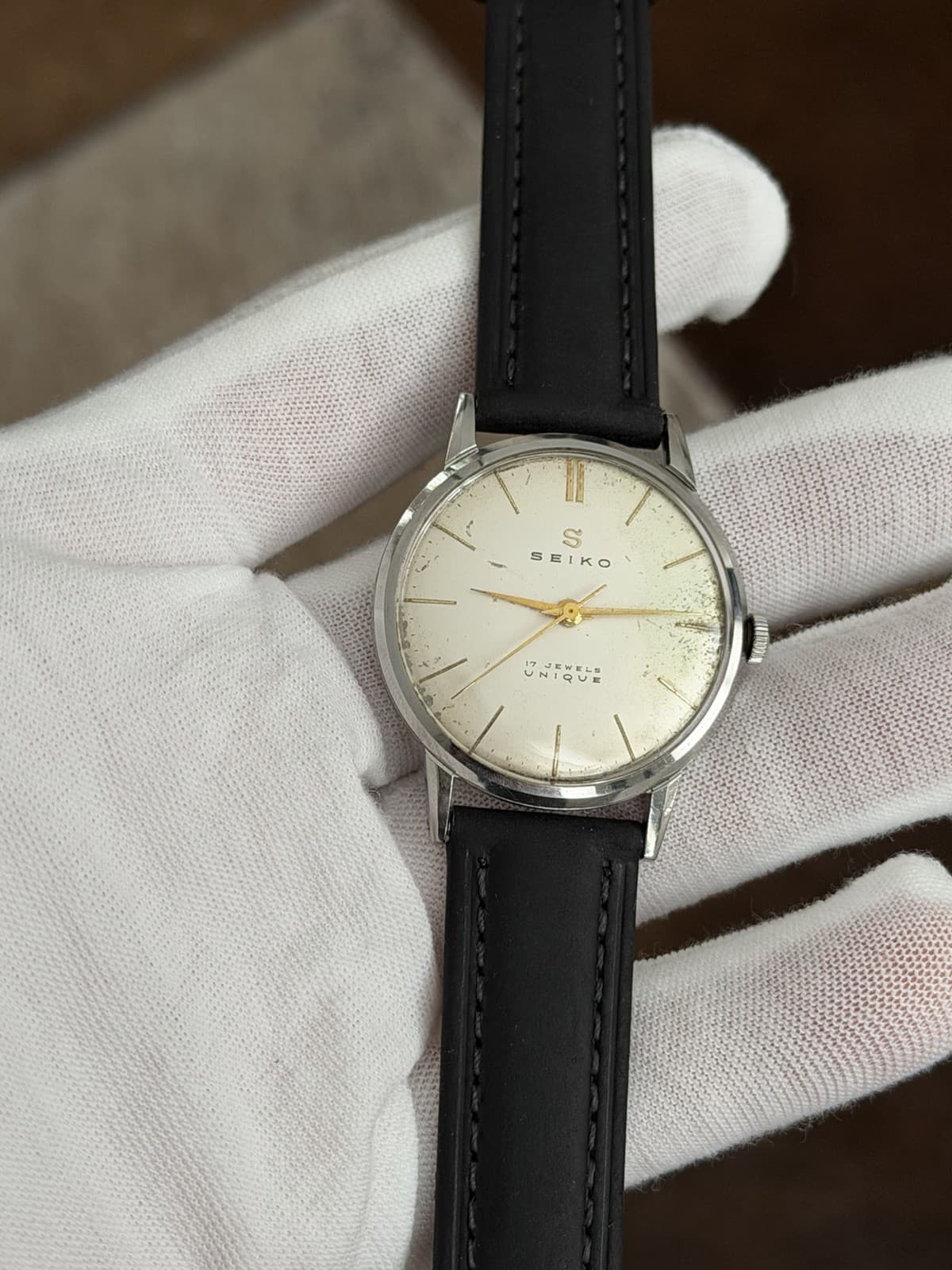 Rare Vintage Seiko Unique 14042A Men’s 17J Manual Classic Dress Watch JDM 1950s