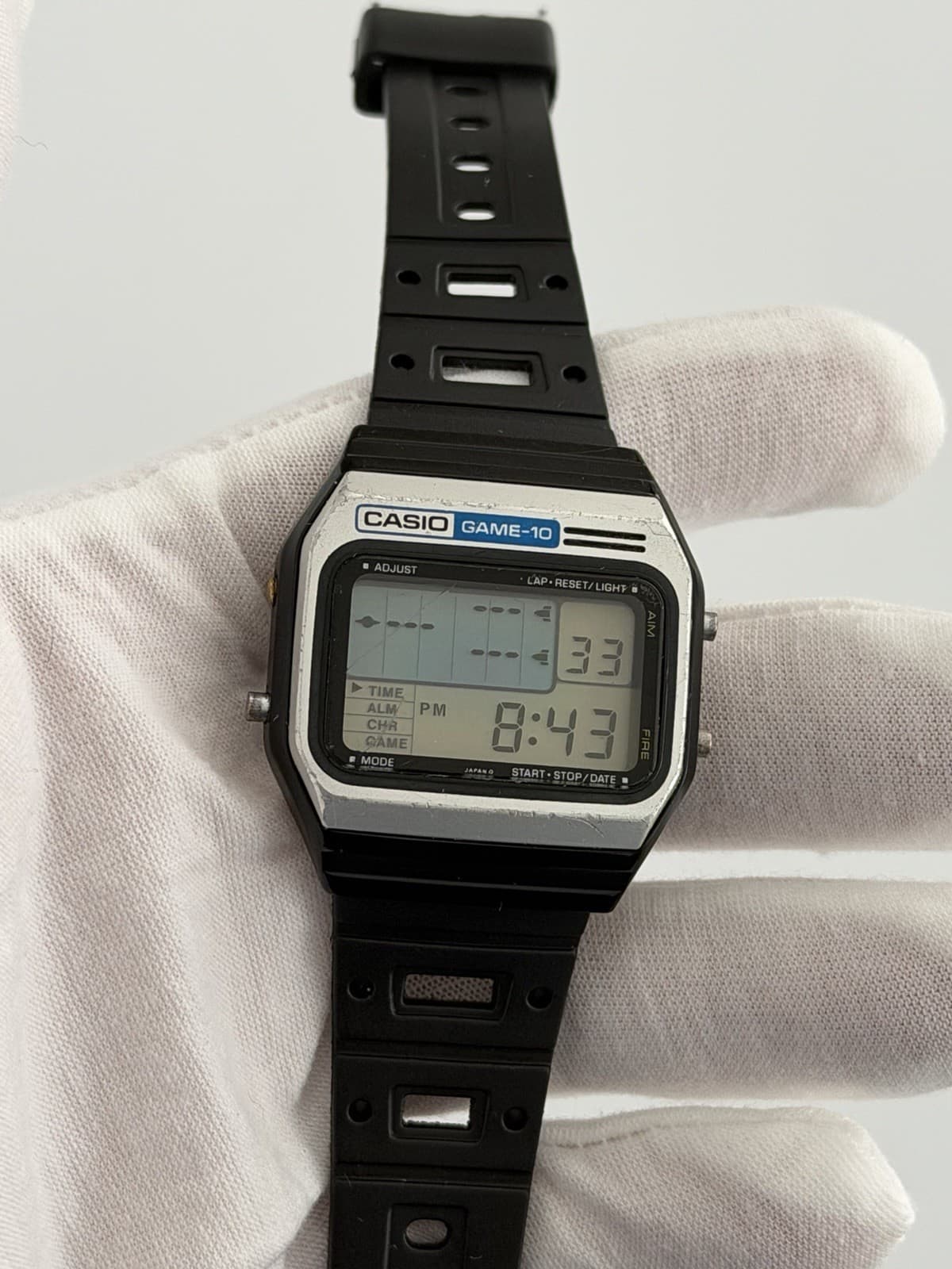 Casio GM-10 Men’s Vintage Digital Game Watch JDM 1980s Module 165