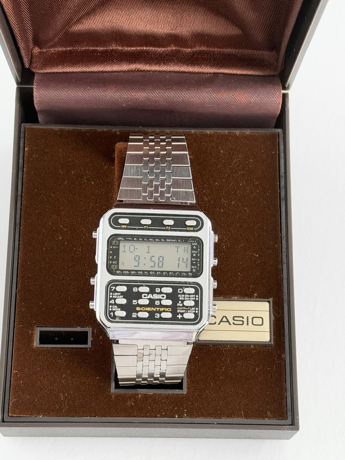 Casio CFX-200 Men’s Vintage Scientific Calculator Watch Module 197 JDM 1980s