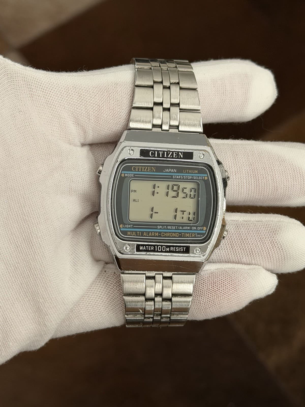 Rare Vintage Citizen DQ-8038 Alarm Chronograph Digital Sports Watch JDM 1980s - Image 1