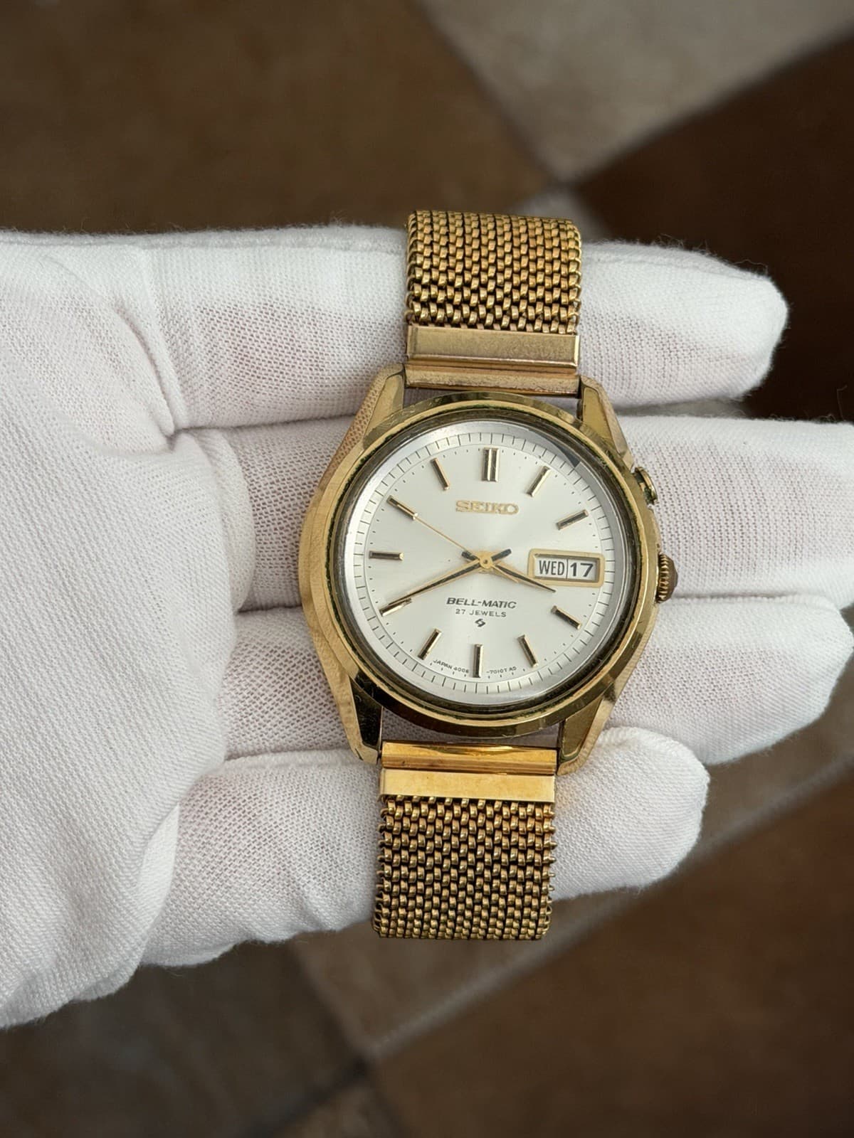Rare Vintage Seiko Bell-Matic 4006-7010 Men’s Automatic Dress Sports Watch JDM