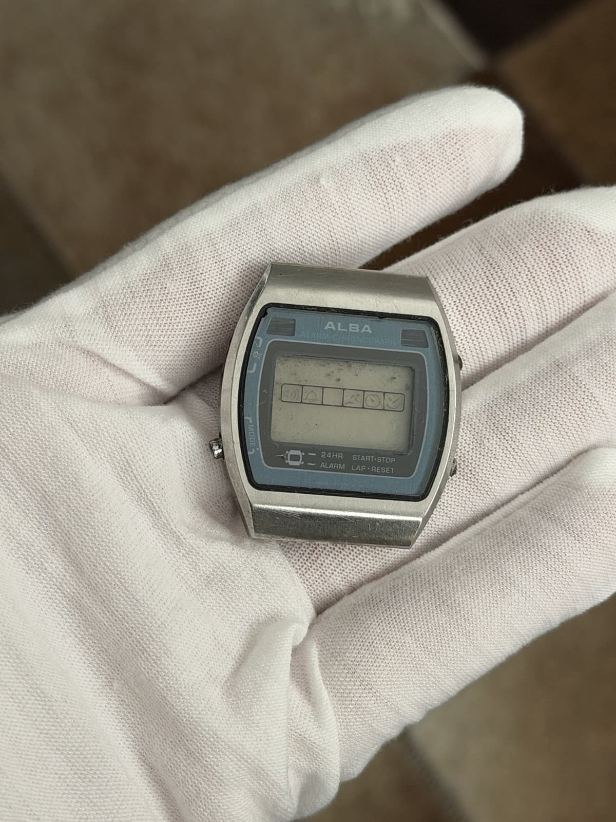 Rare Vintage Alba Y770-5000 Men’s Alarm Chronograph Digital Sports Watch JDM 80s