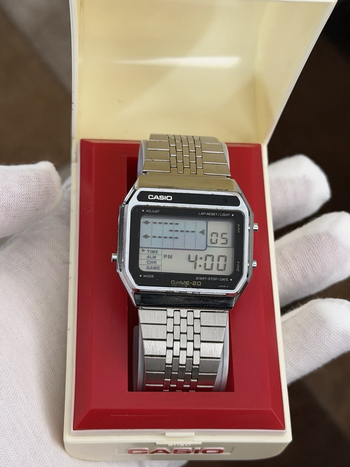 Rare Vintage Casio GAME-20 GM-20 Men’s Digital Game Watch JDM 1980s Module 165 - Image 1