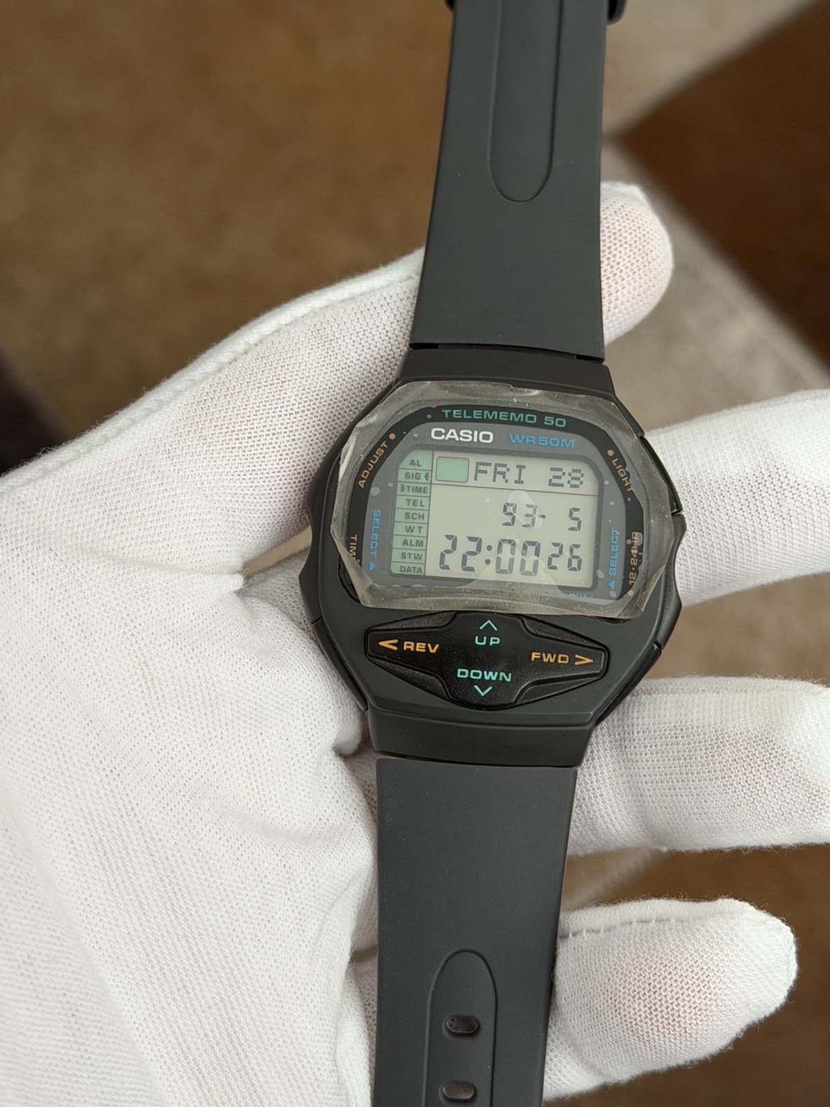 NOS Rare Vintage Casio DBF-50W Telememo 50 Men’s Digital Sports Watch JDM 1990s