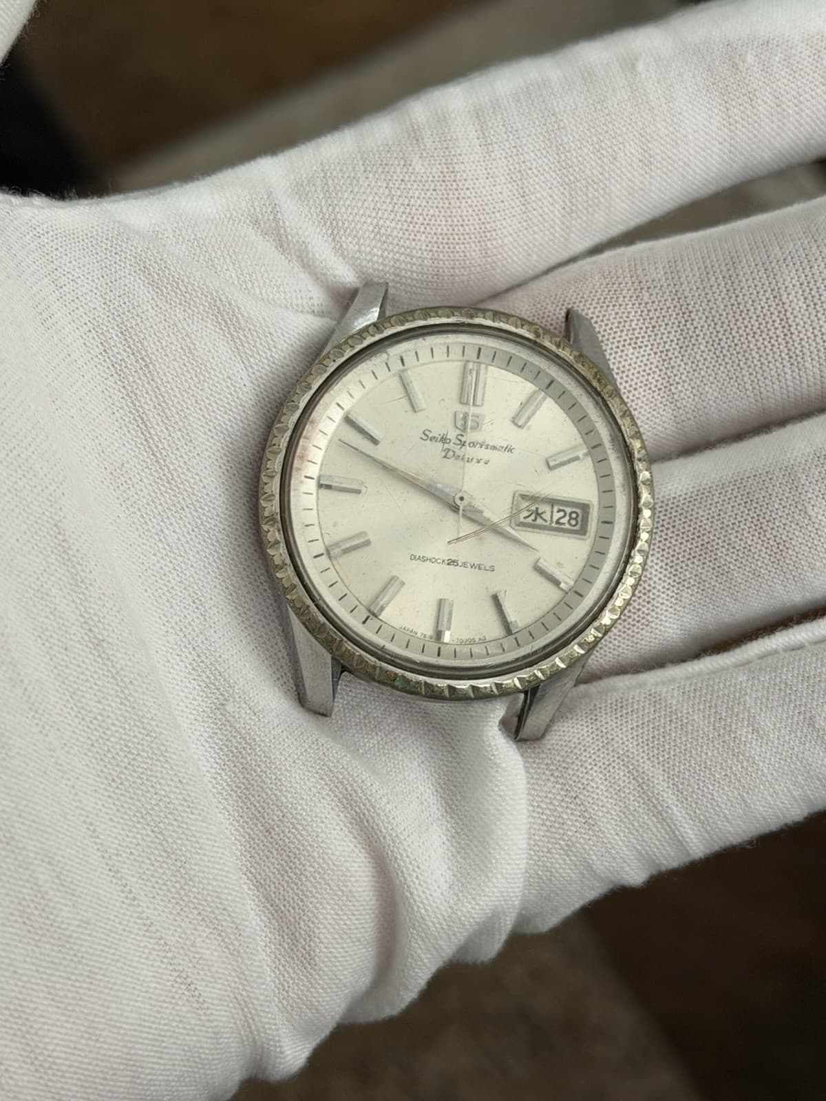 Rare Vintage Seiko 5 Sportsmatic Deluxe 7619-7050 Men’s Automatic Watch JDM 60s