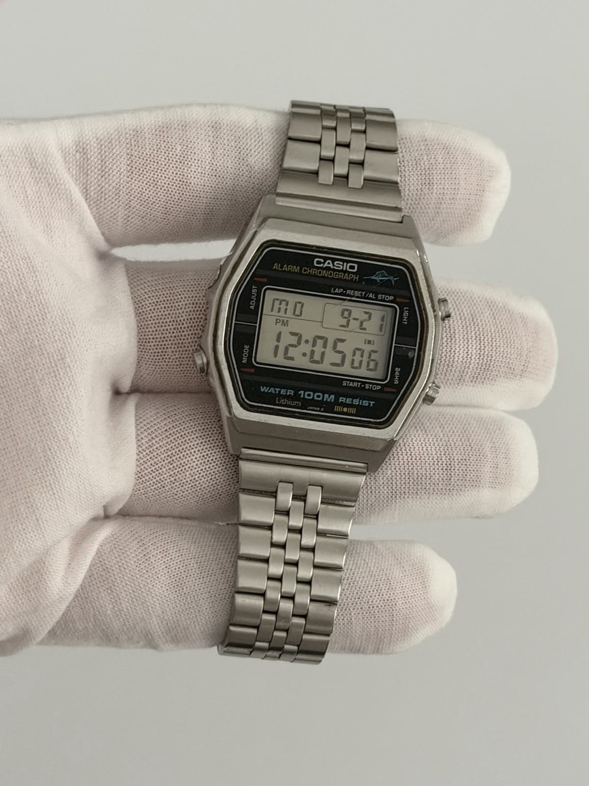 Casio Marlin W-750 Alarm Chronograph Men’s Vintage Digital Sports Watch JDM 80s