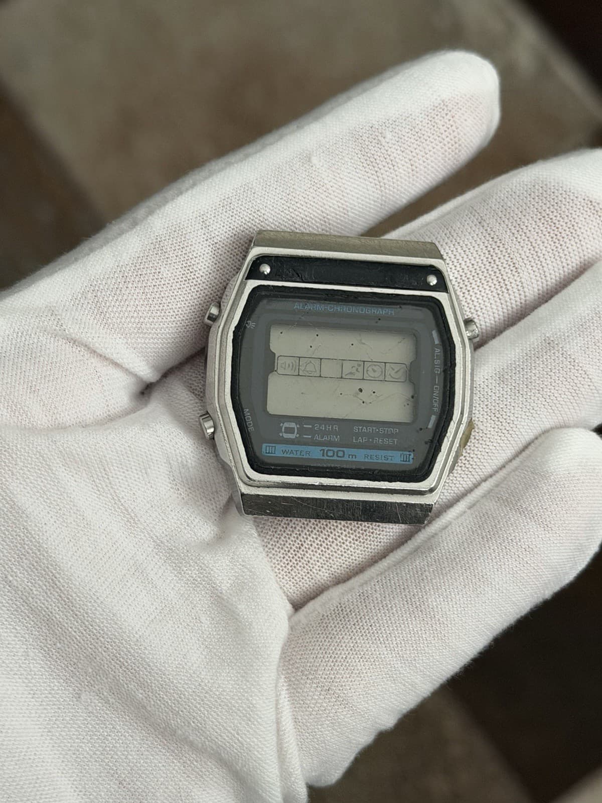 Rare Vintage Alba Y770-5050 Men’s Alarm Chronograph Digital Sports Watch JDM 80s